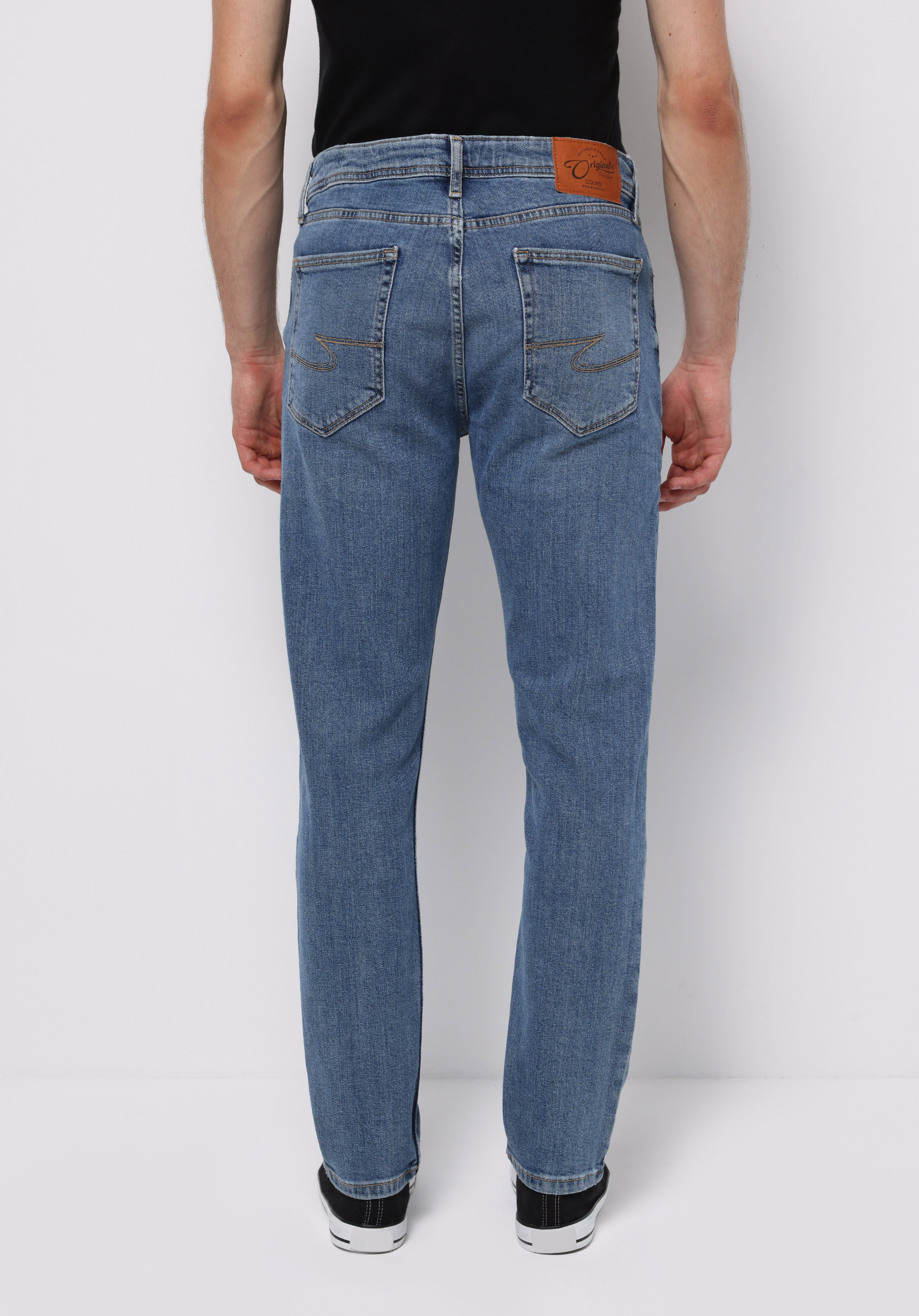 Regular Fit   Erkek Açik İndigo Jean Pantolon