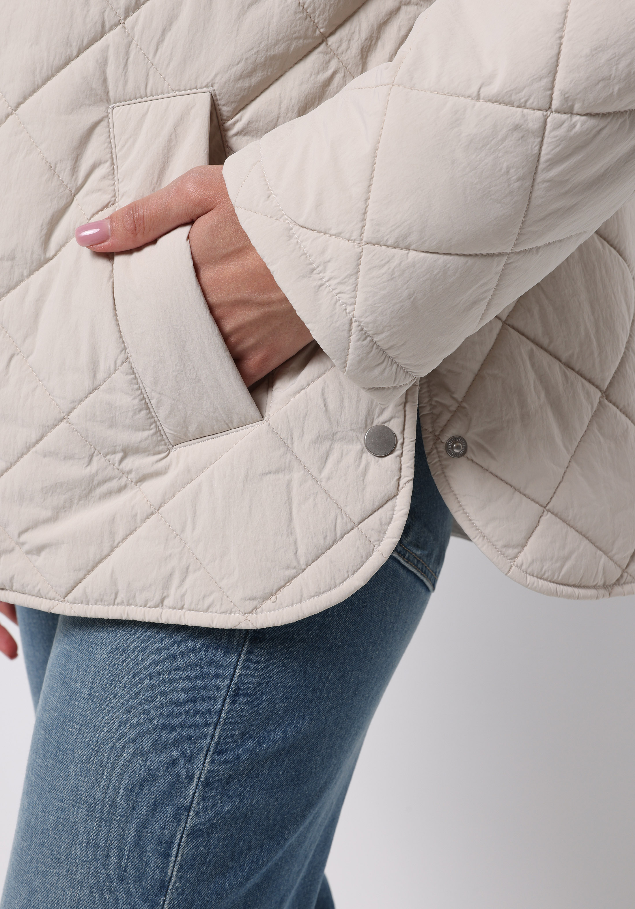 Regular Fit Kapüşonlu Fermuarlı Astarlı Suya Dayanıklı Kadın Taş Mont