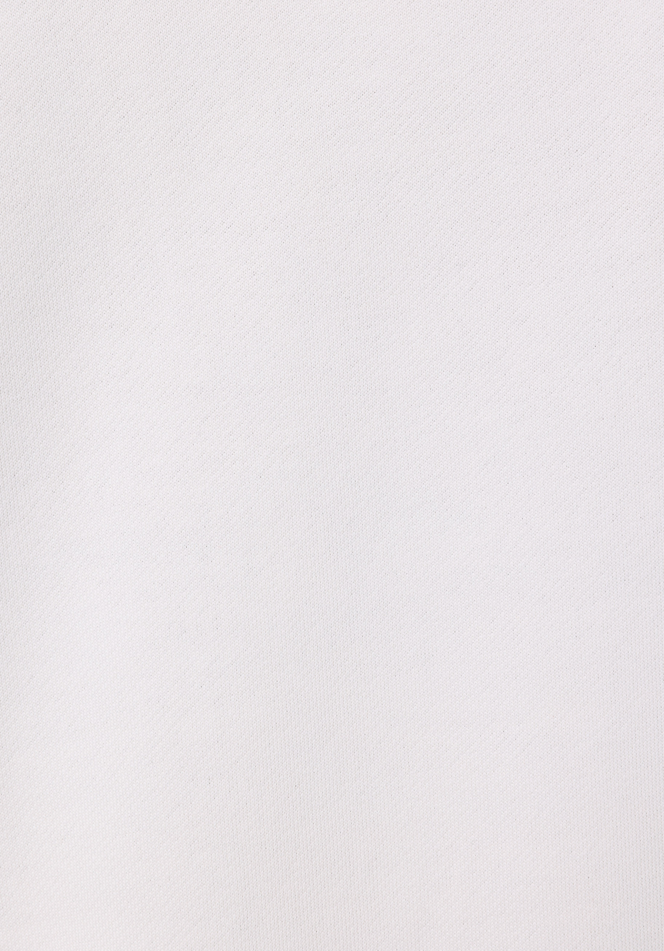 Regular Fit Yuvarlak Yaka Baskılı Kadın Beyaz Sweatshirt