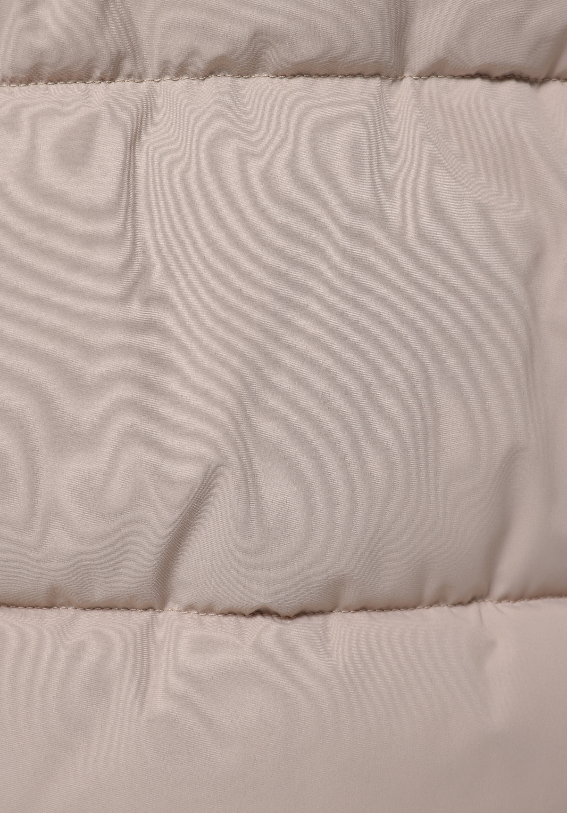 Regular Fit Kapüşonlu Fermuarlı Astarlı Suya Dayanıklı Kadın Bej Mont