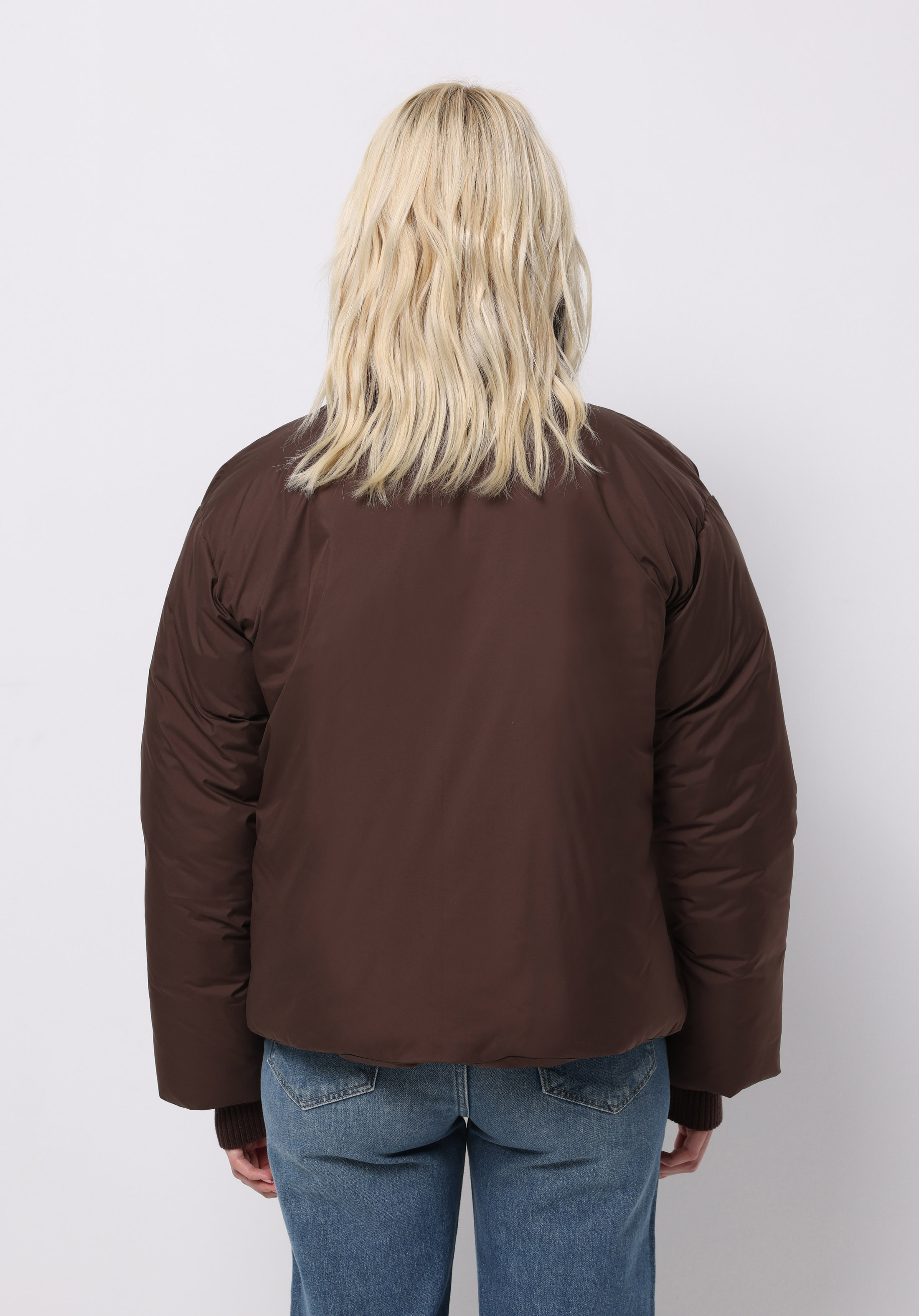 Regular Fit Fermuarlı Fermuarlı Astarlı  Kadın Kahverengi Mont