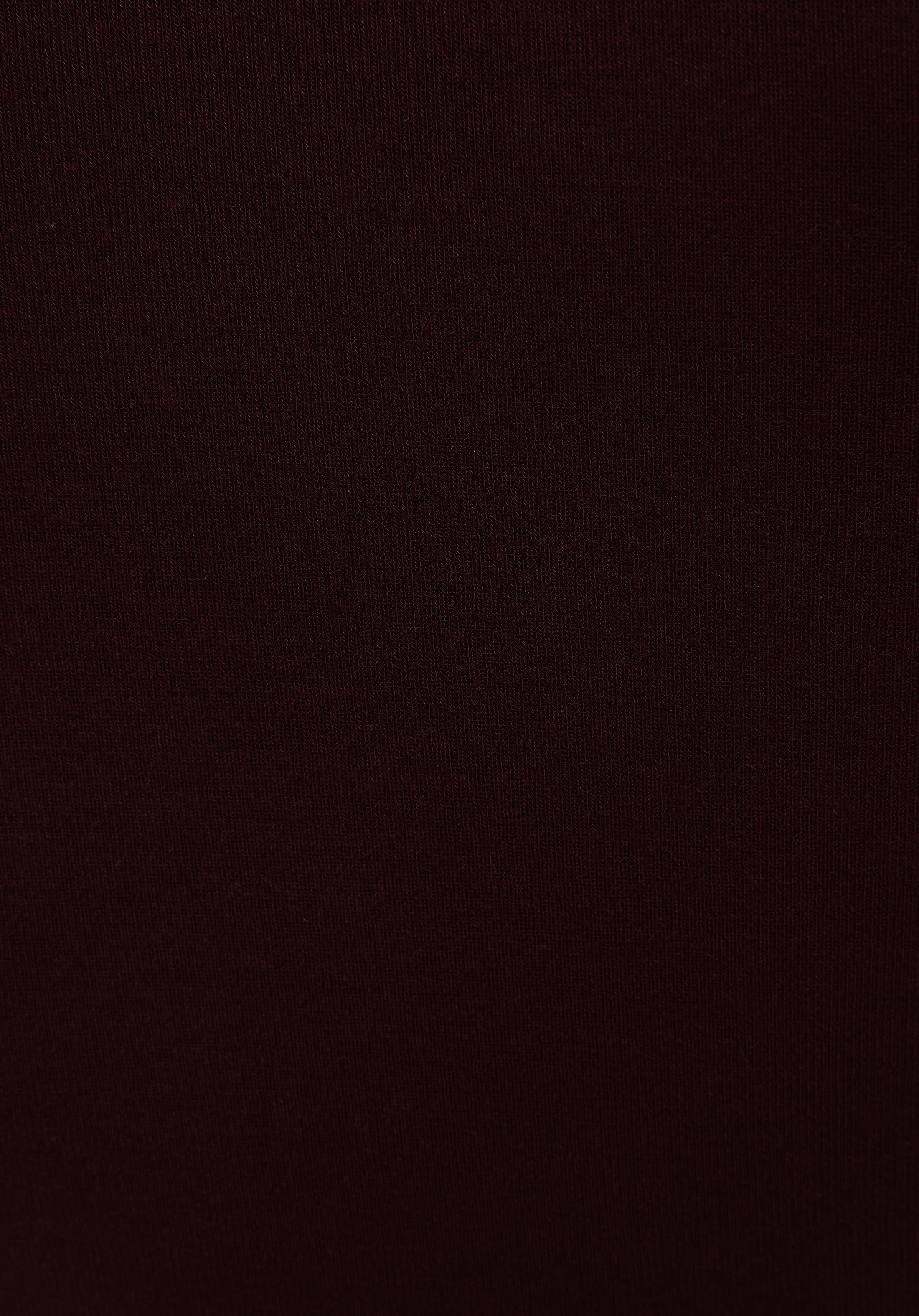 Slim Fit Balıkçı Yaka Düz Kadın Bordo Uzun Kol Tişört
