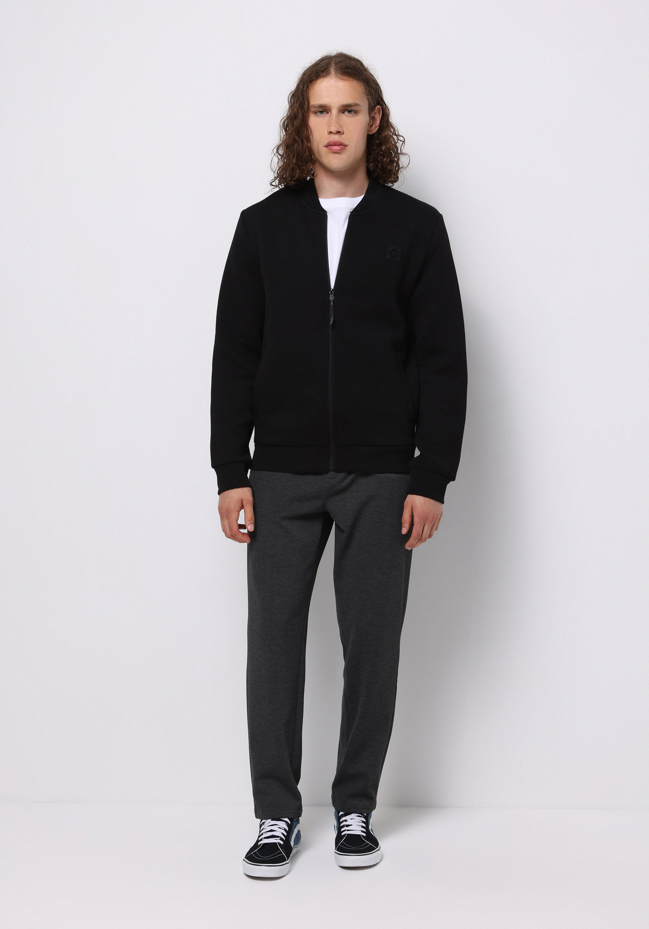 Slim Fit    Erkek Siyah Ceket