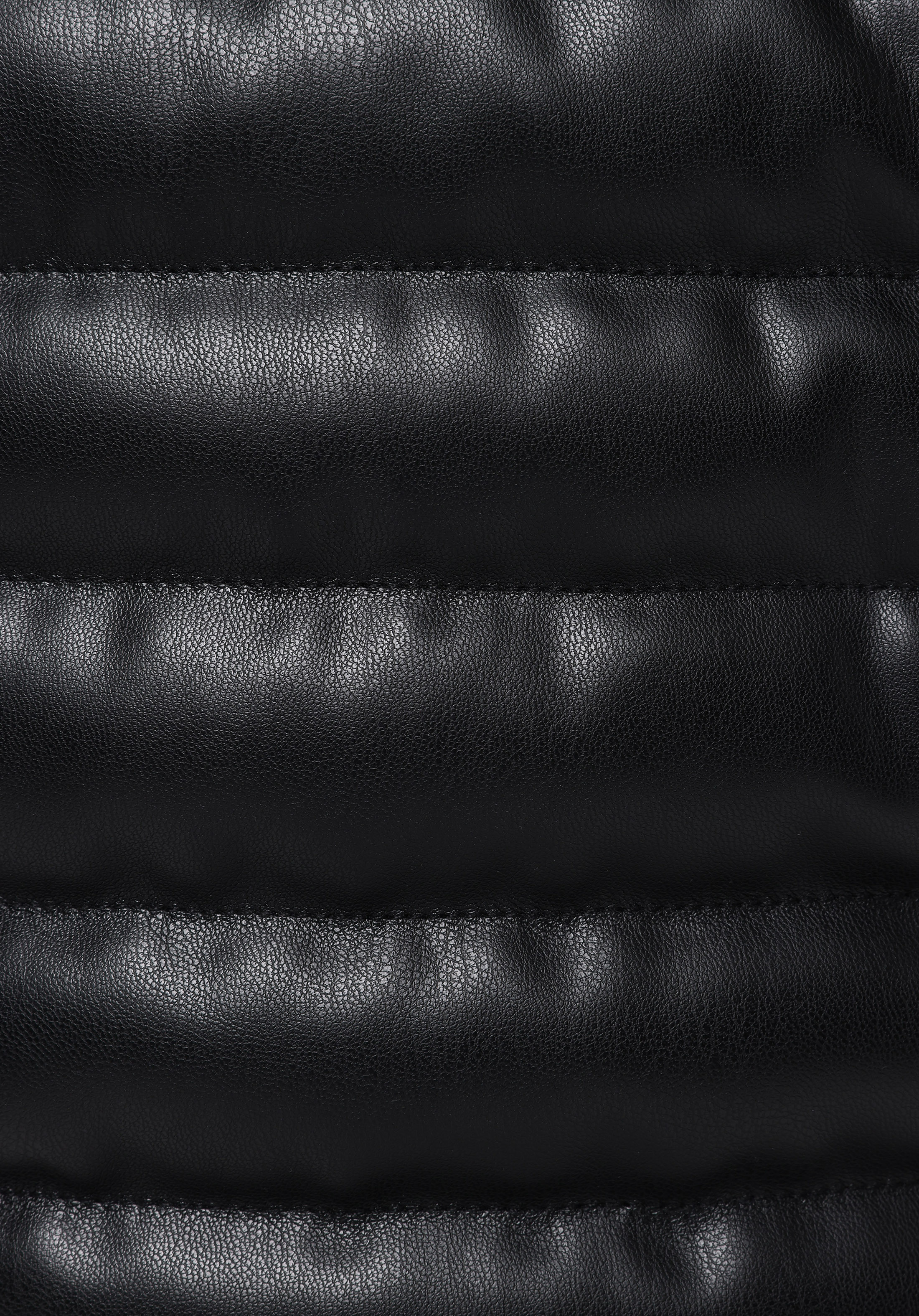 Slim Fit     Erkek Siyah Mont Pu