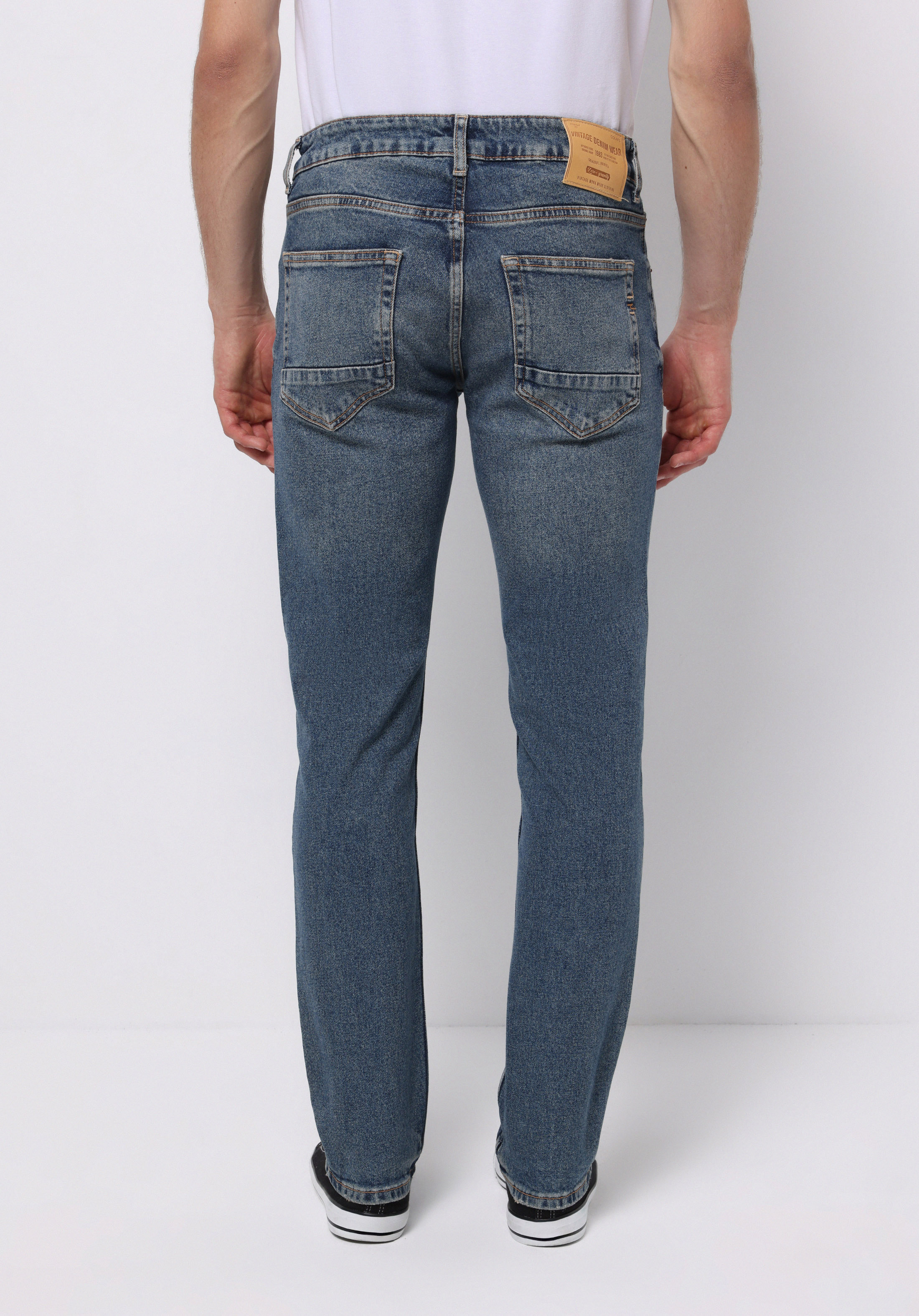 Straight Fit   Erkek İndigo Jean Pantolon