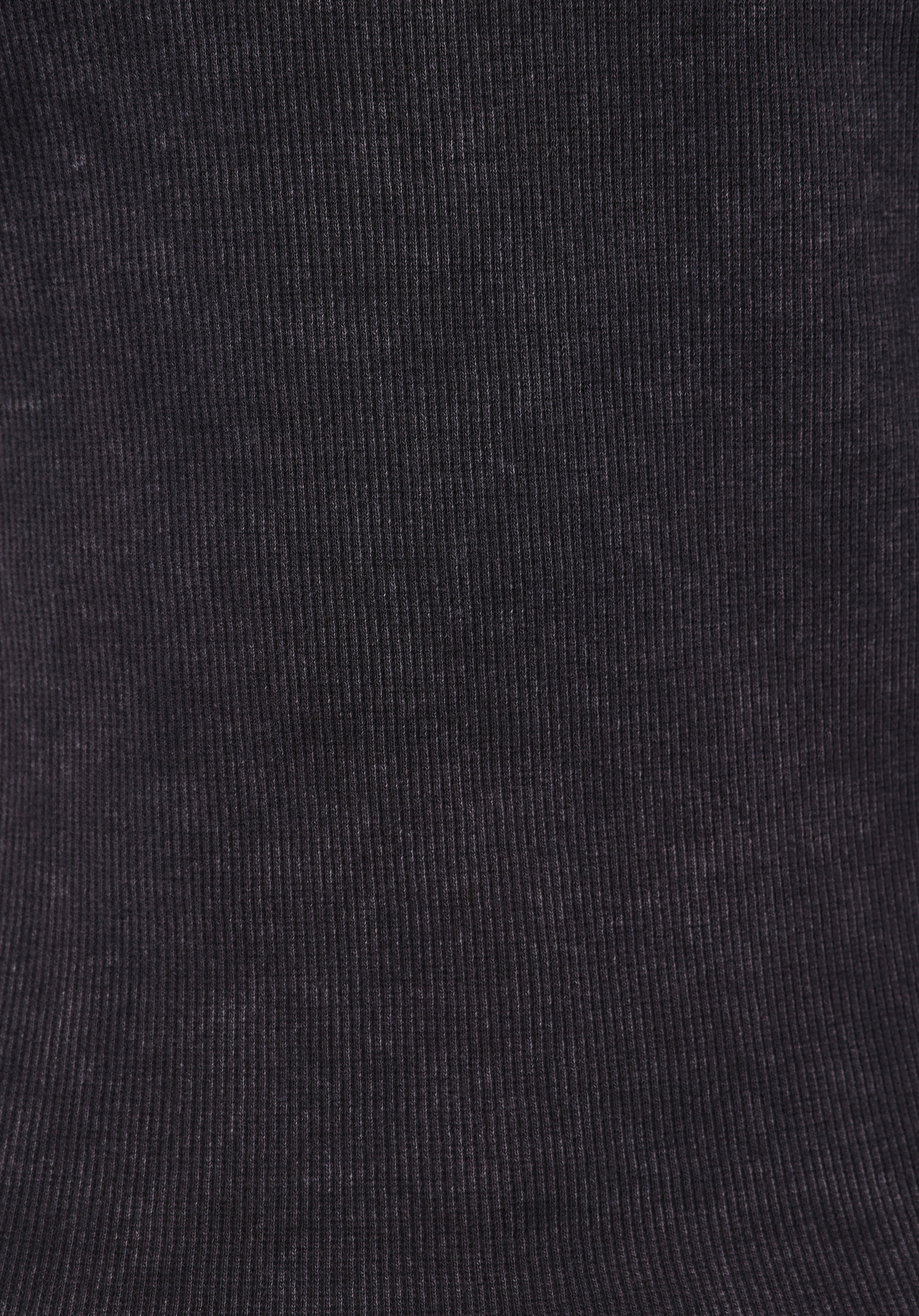 Slim Fit Yuvarlak Yaka Düz Kadın Antrasit Uzun Kol Tişört