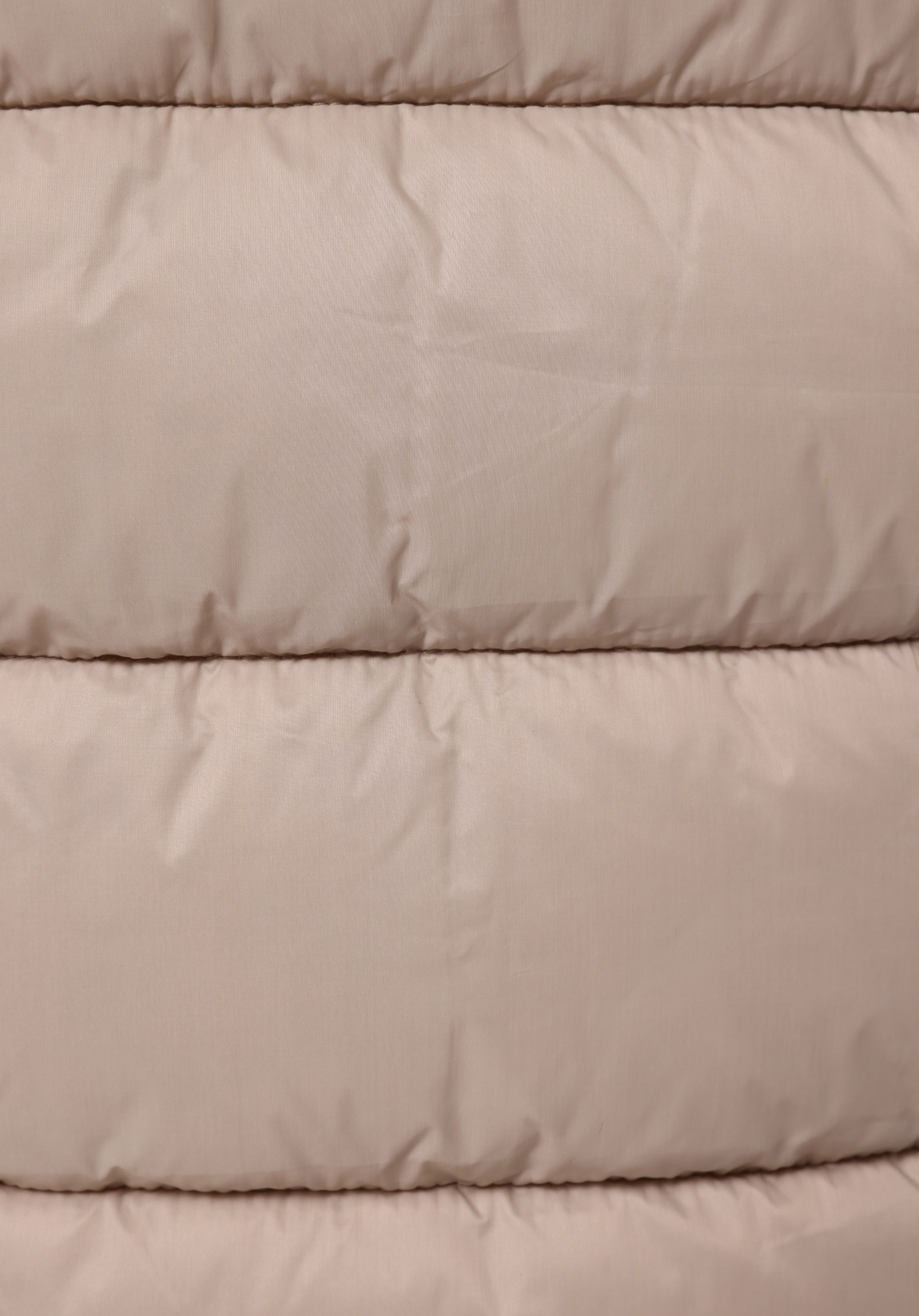 Regular Fit Kapüşonlu Fermuarlı Astarlı Çıkarılabilir Kapüşonlu Kadın Bej Yelek