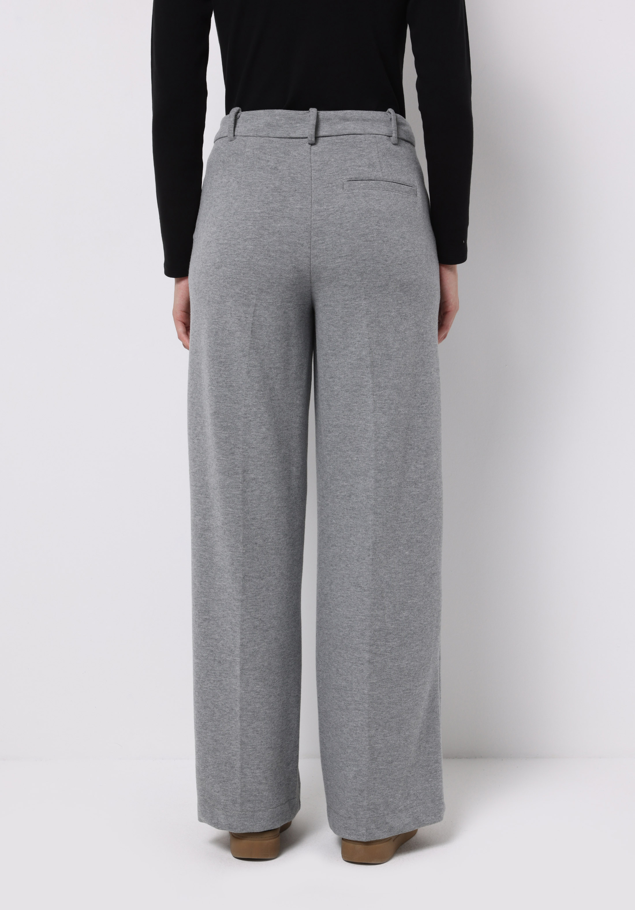 Regular Fit Orta Bel Düz Kadın Gri Eşofman Altı