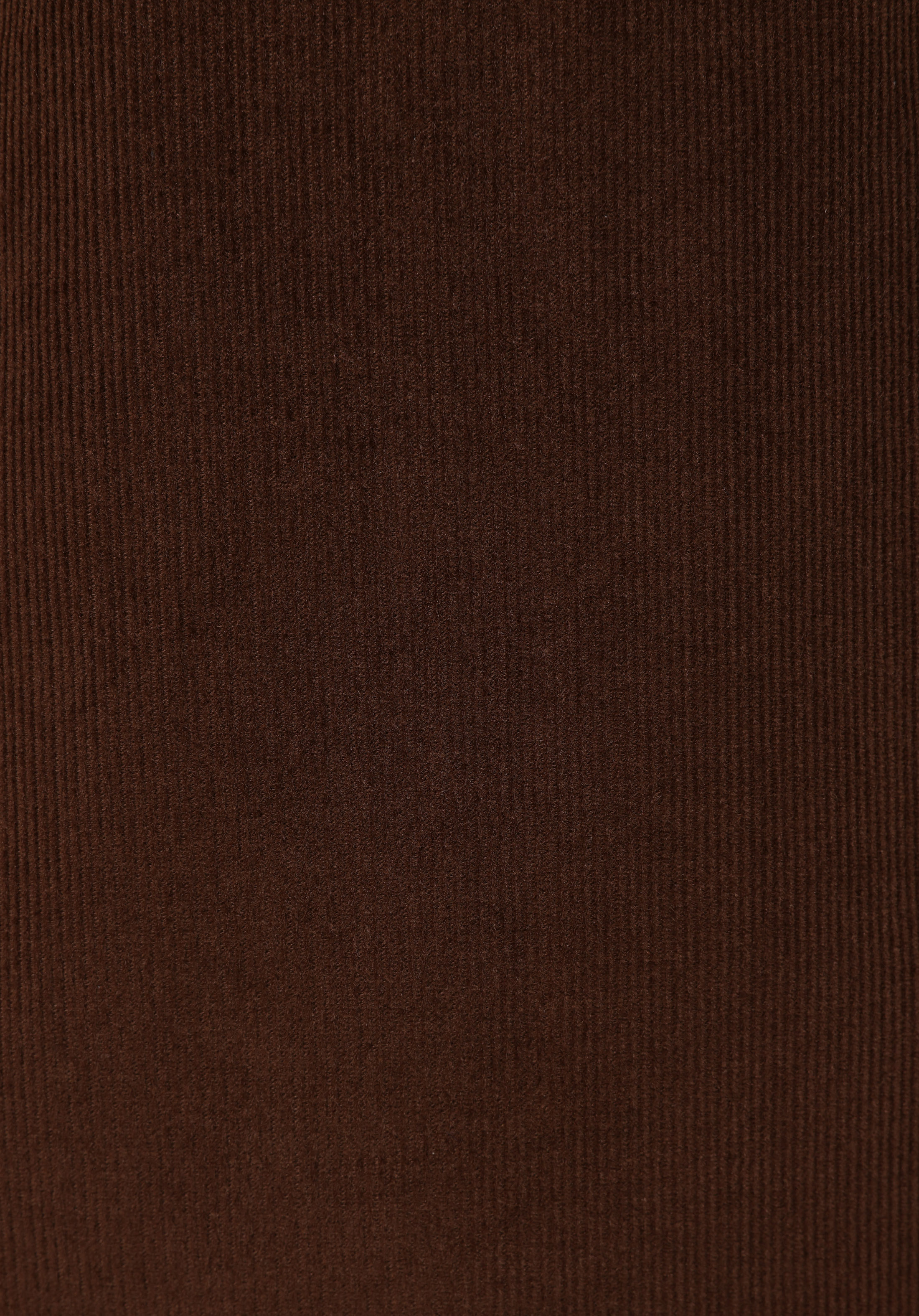 Regular Fit Shirt Neck Düz Kadın Kahverengi Uzun Kol Gömlek