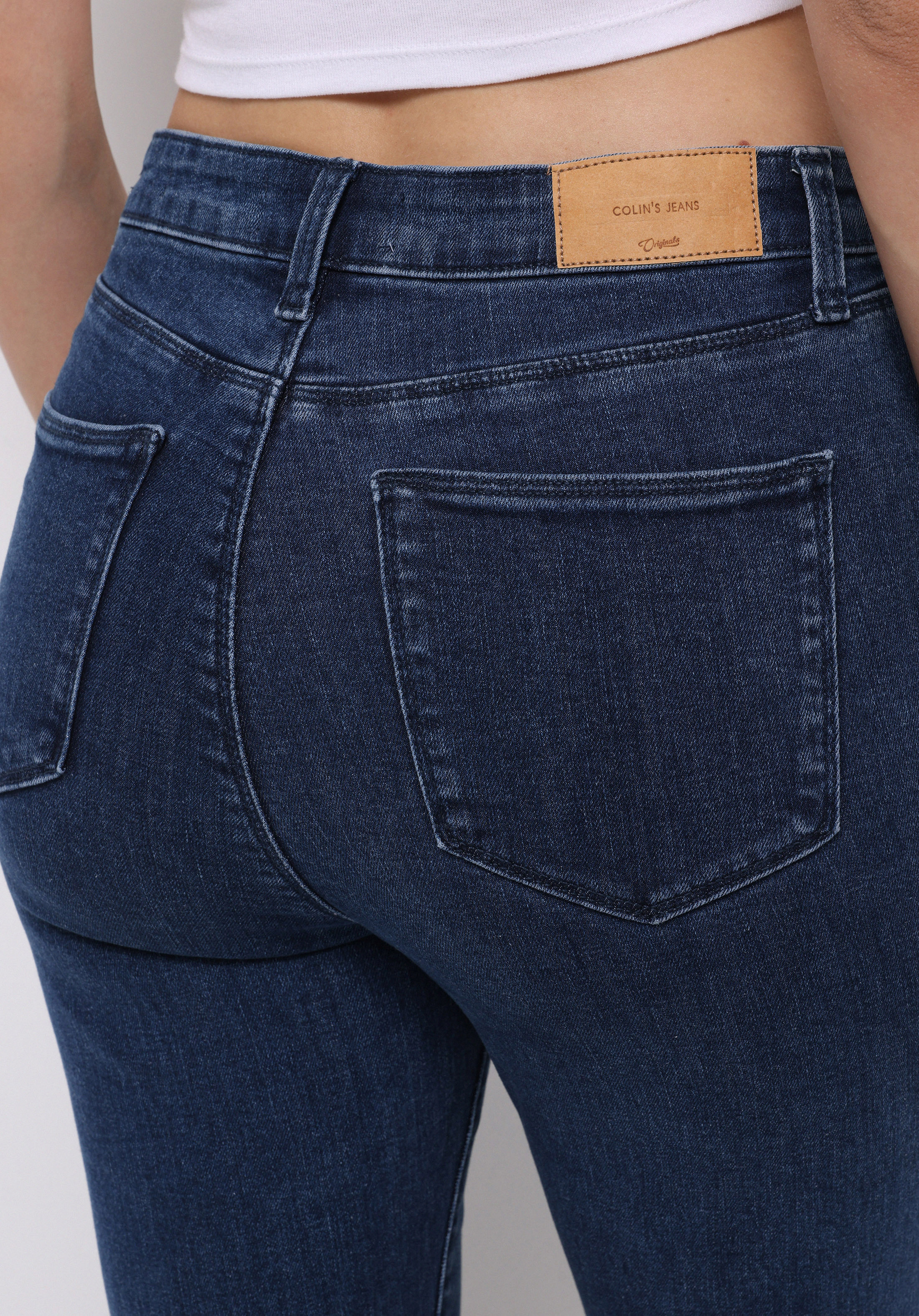 Regular Fit Orta Bel Bootcut Kadın Koyu İndigo Jean Pantolon