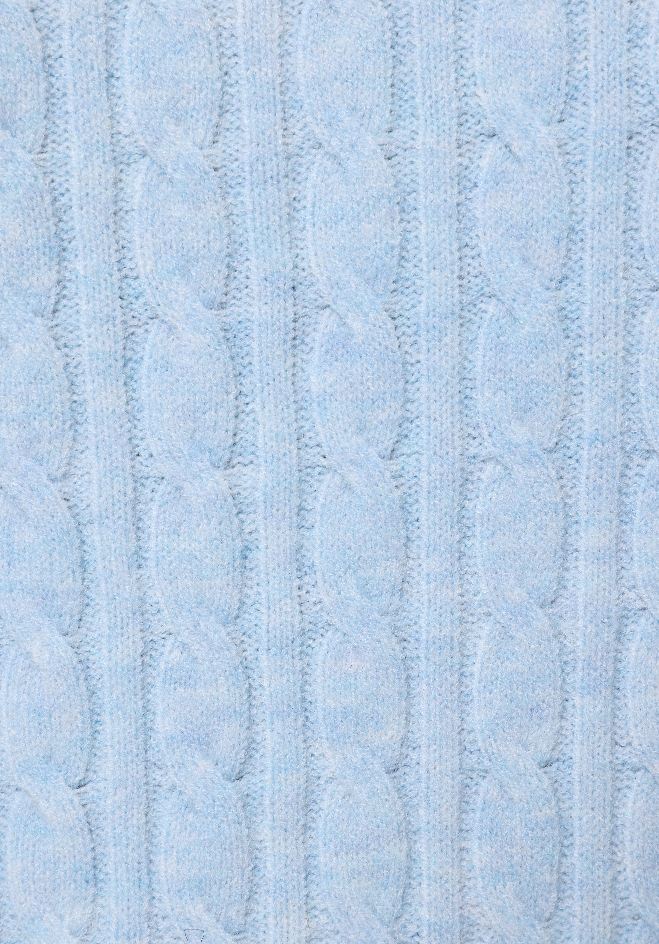 Regular Fit Yarım Balıkçı Yaka Düz Kadın Mavi Kazak