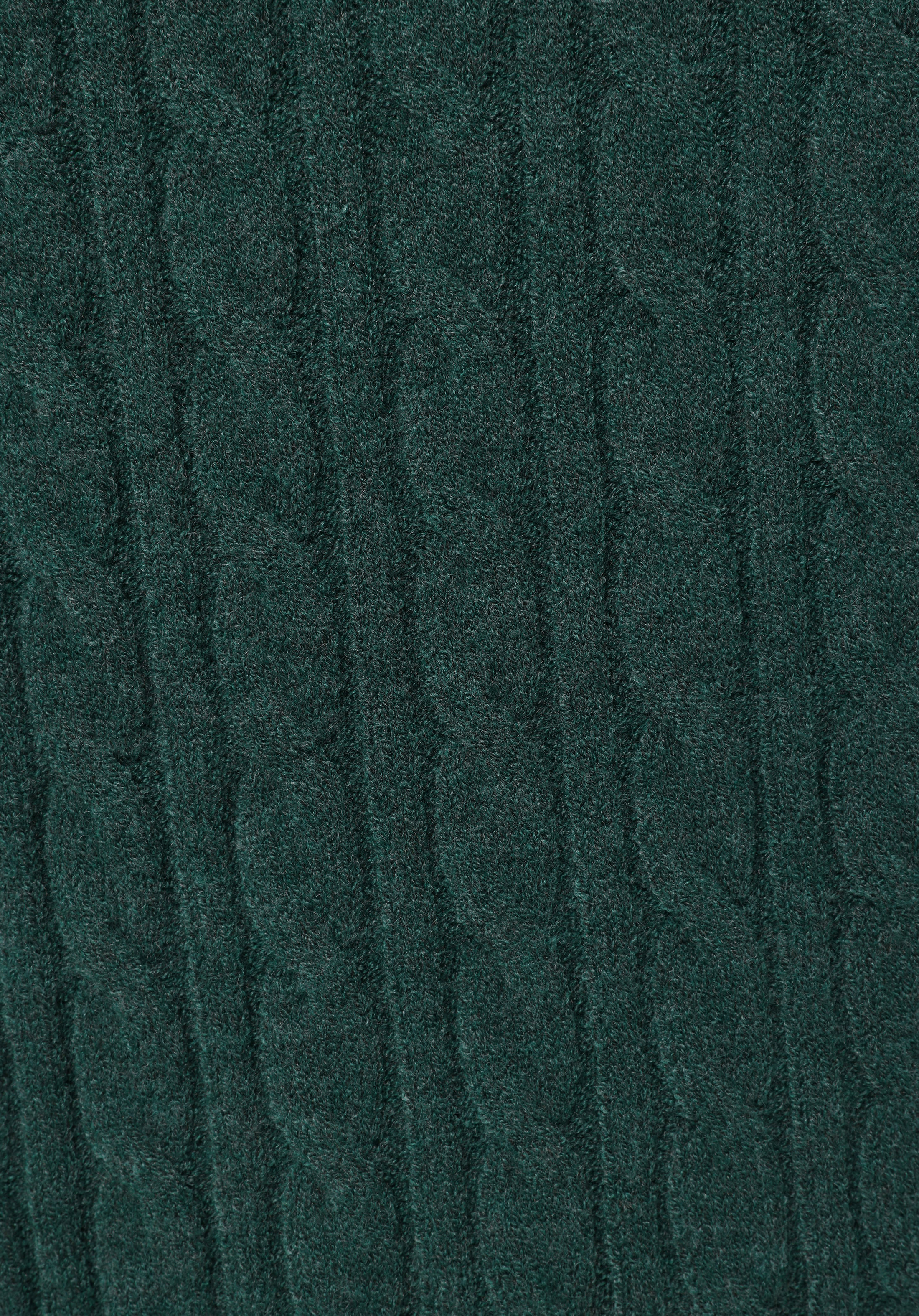 Regular Fit Yarım Balıkçı Yaka Düz Kadın Yeşil Kazak