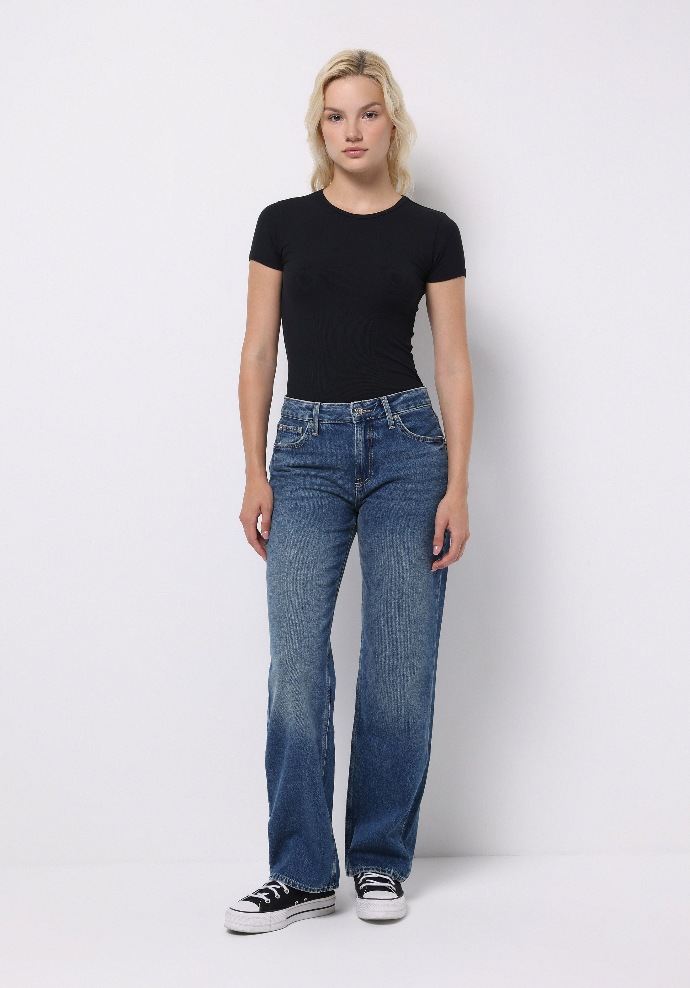 Straight Fit   Kadın Antrasit Jean Pantolon