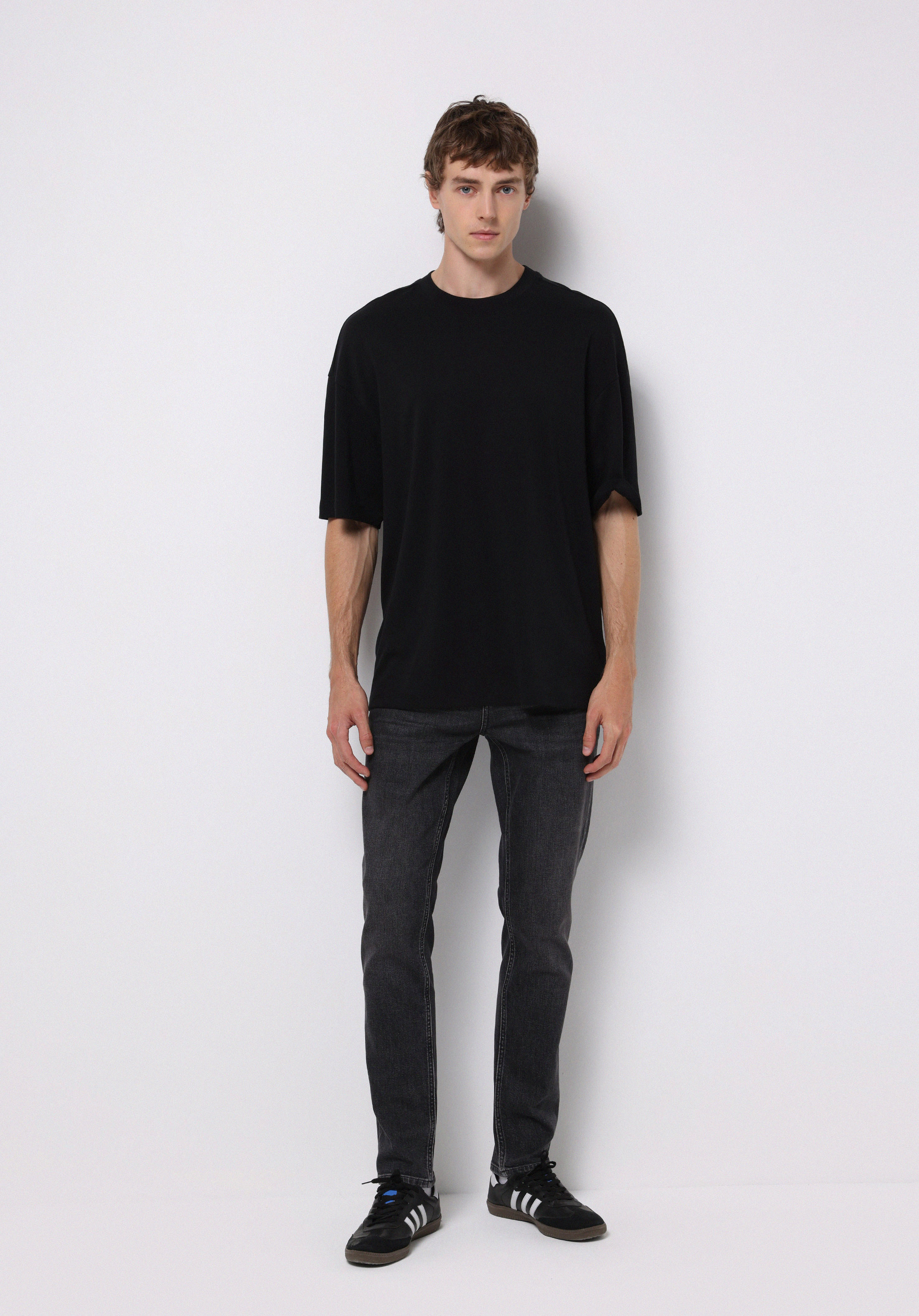 Straight Fit   Erkek Siyah Jean Pantolon