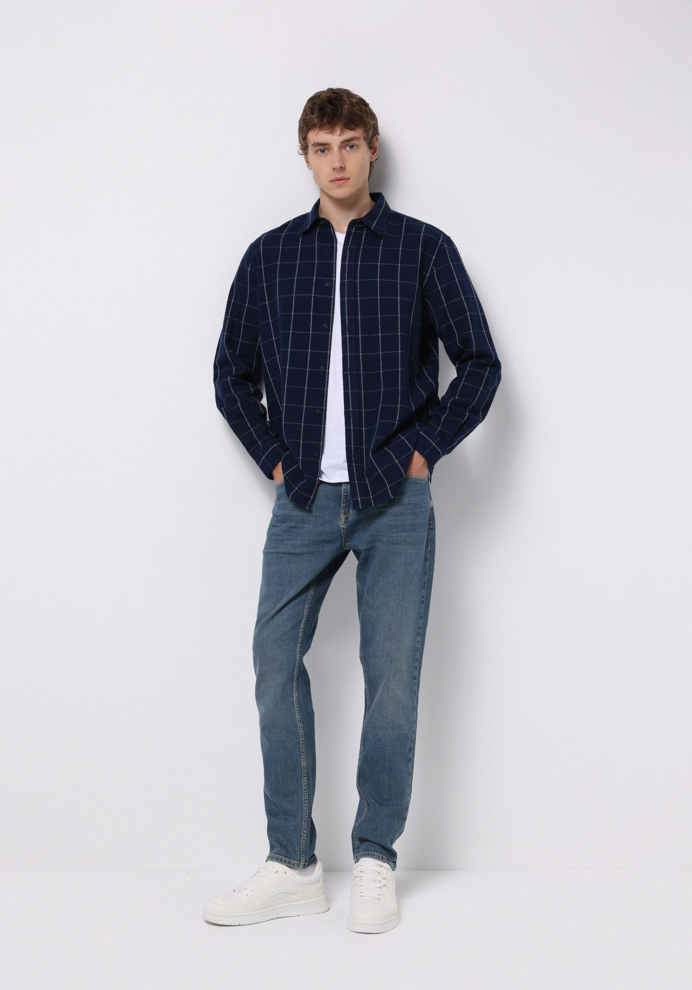 Regular Fit   Erkek Yeşil Jean Pantolon