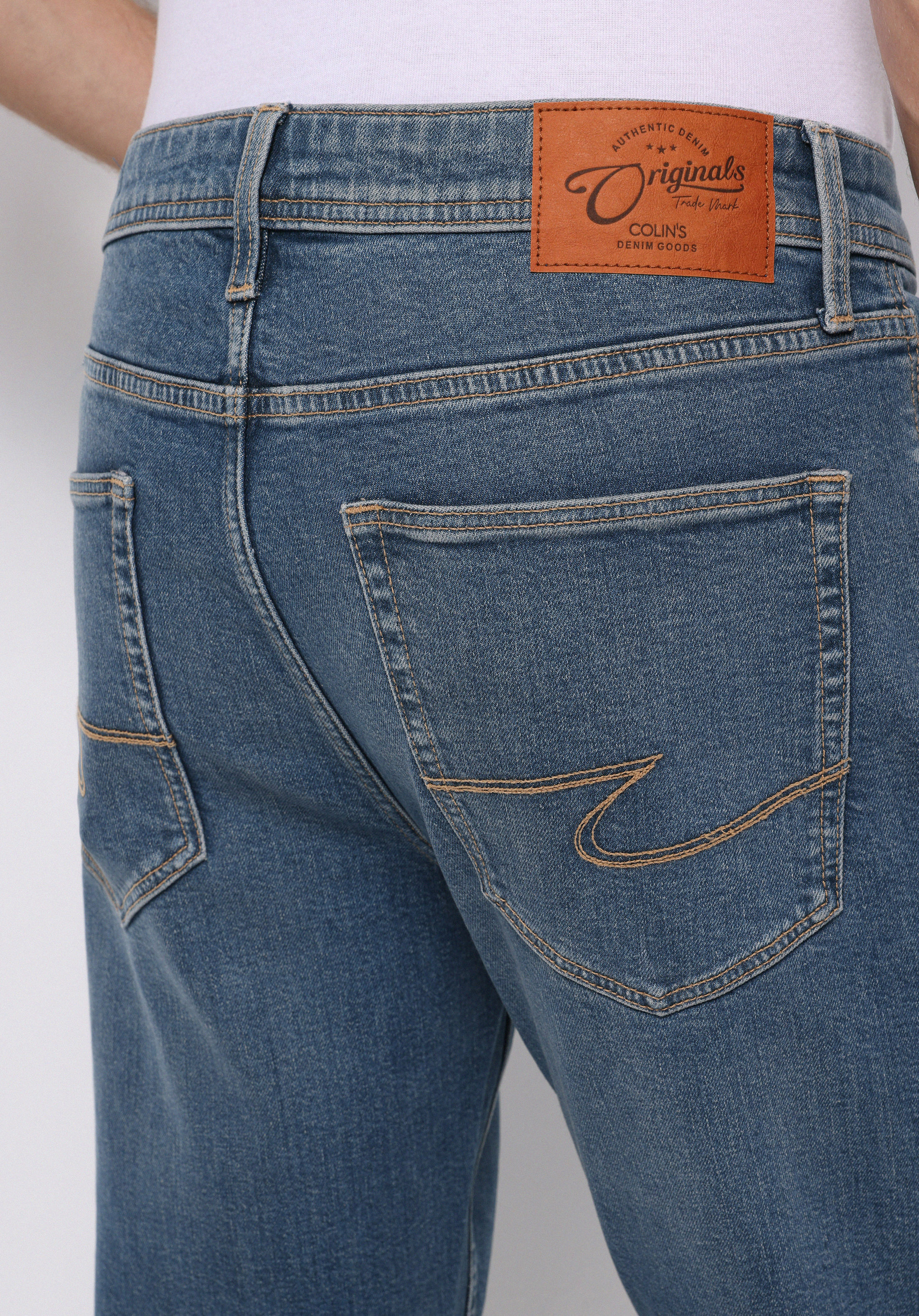 Regular Fit   Erkek Yeşil Jean Pantolon