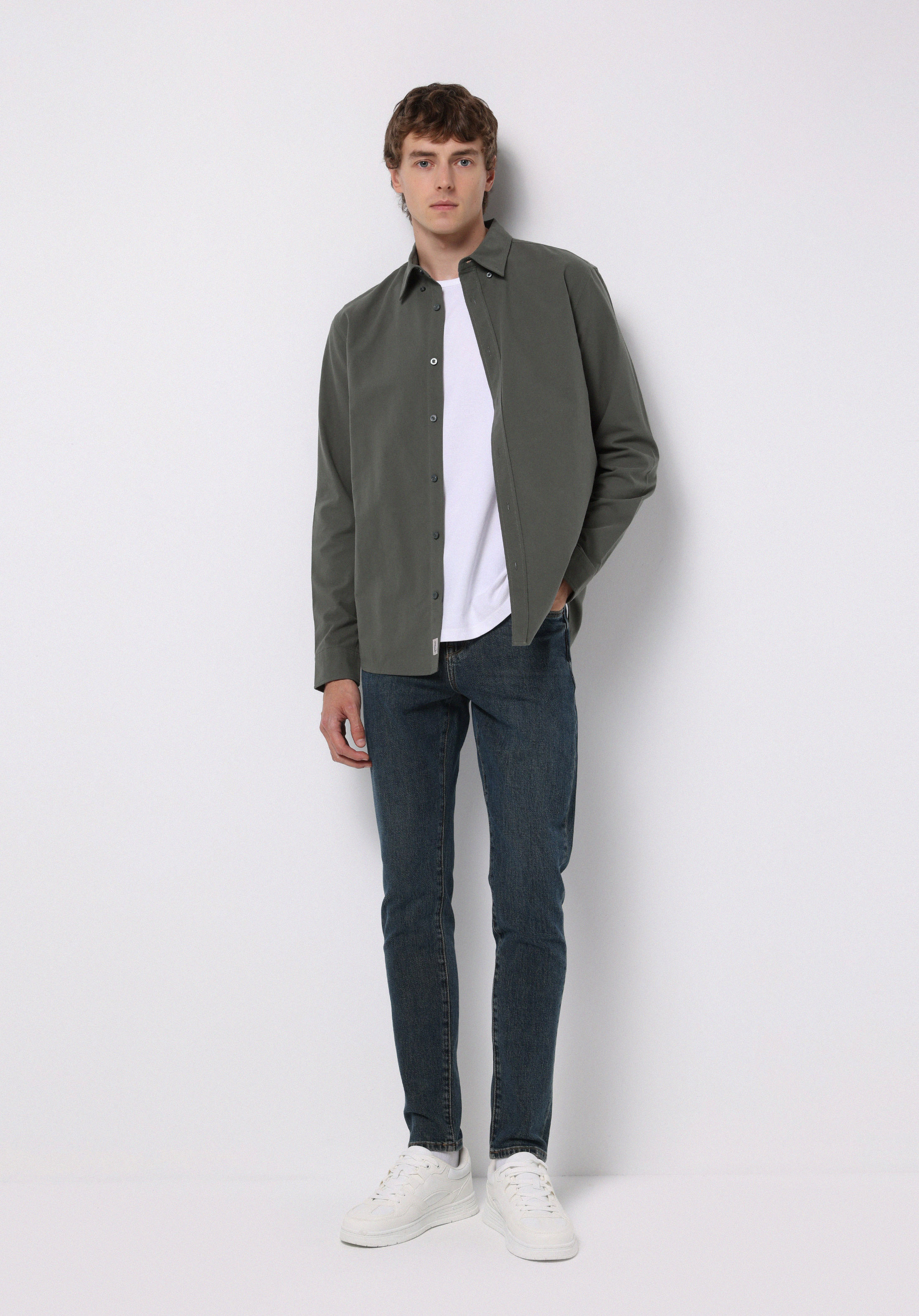 Slim Fit   Erkek Koyu İndigo Jean Pantolon
