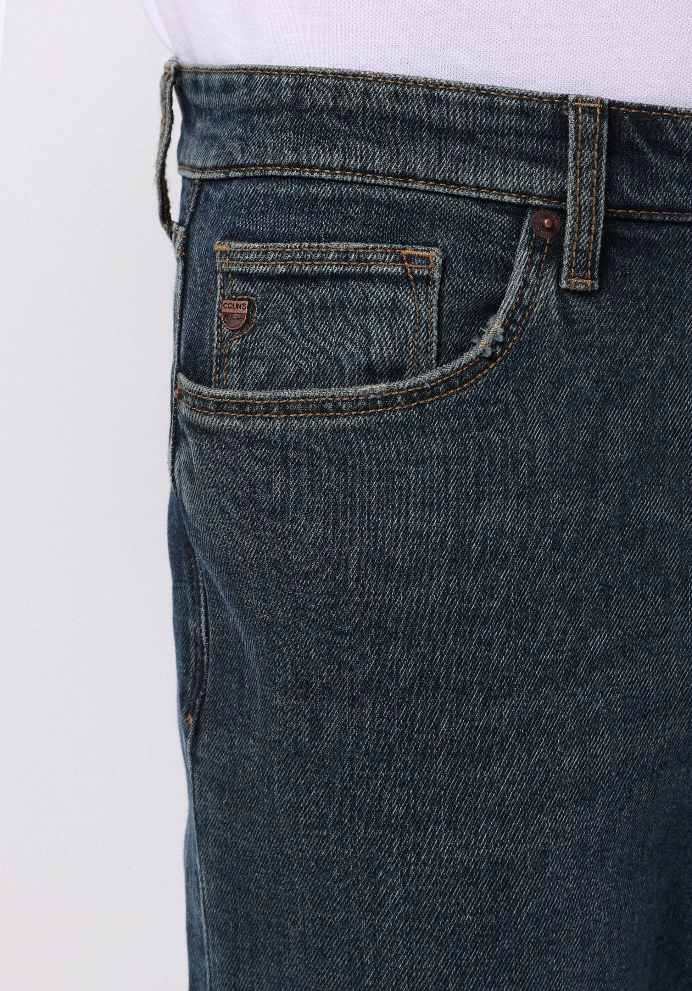 Slim Fit   Erkek Koyu İndigo Jean Pantolon