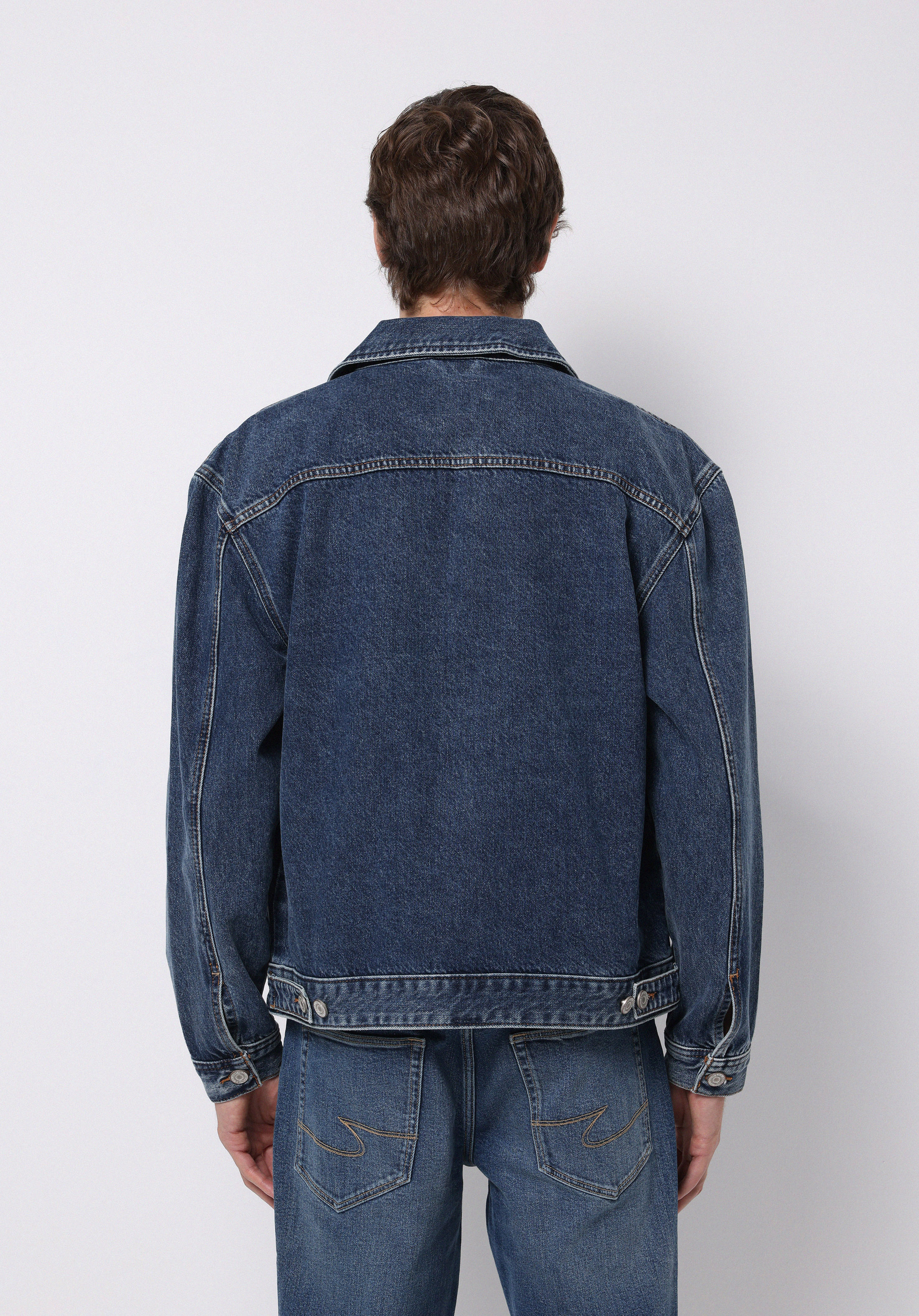 Regular Fit Düğmeli Astarsız  Erkek Mavi Ceket