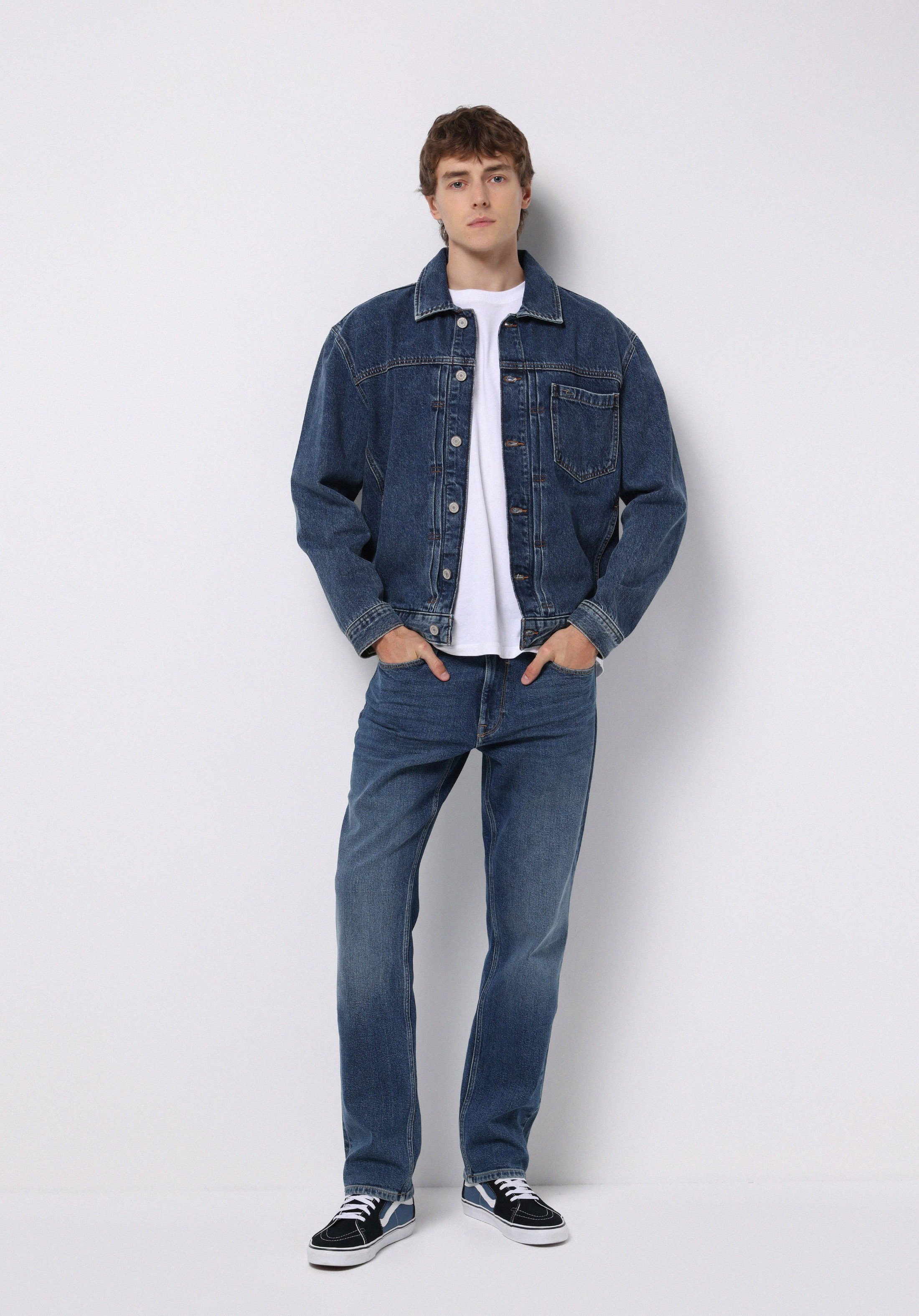 Regular Fit Düğmeli Astarsız  Erkek Mavi Ceket