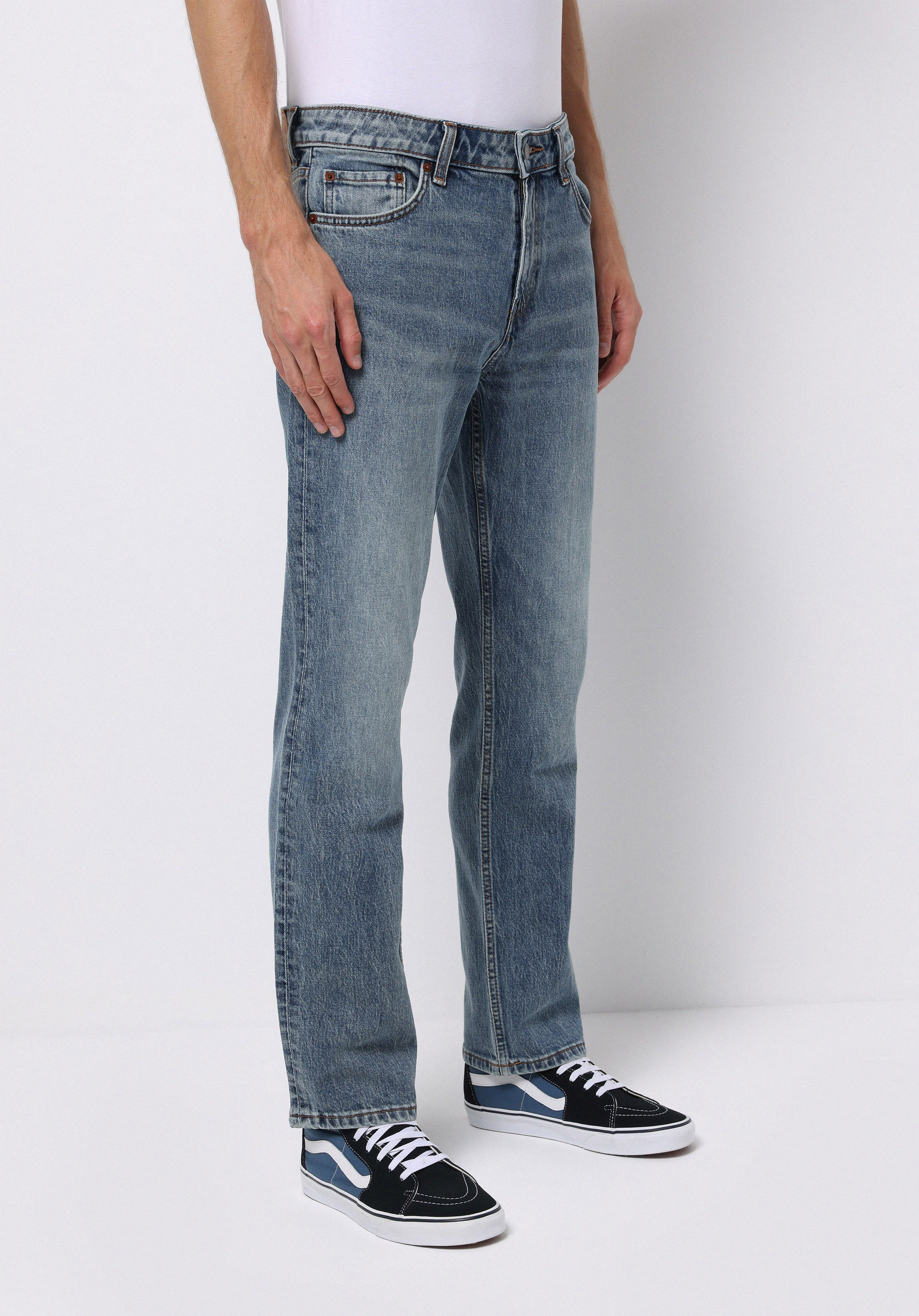 Regular Fit   Erkek İndigo Jean Pantolon