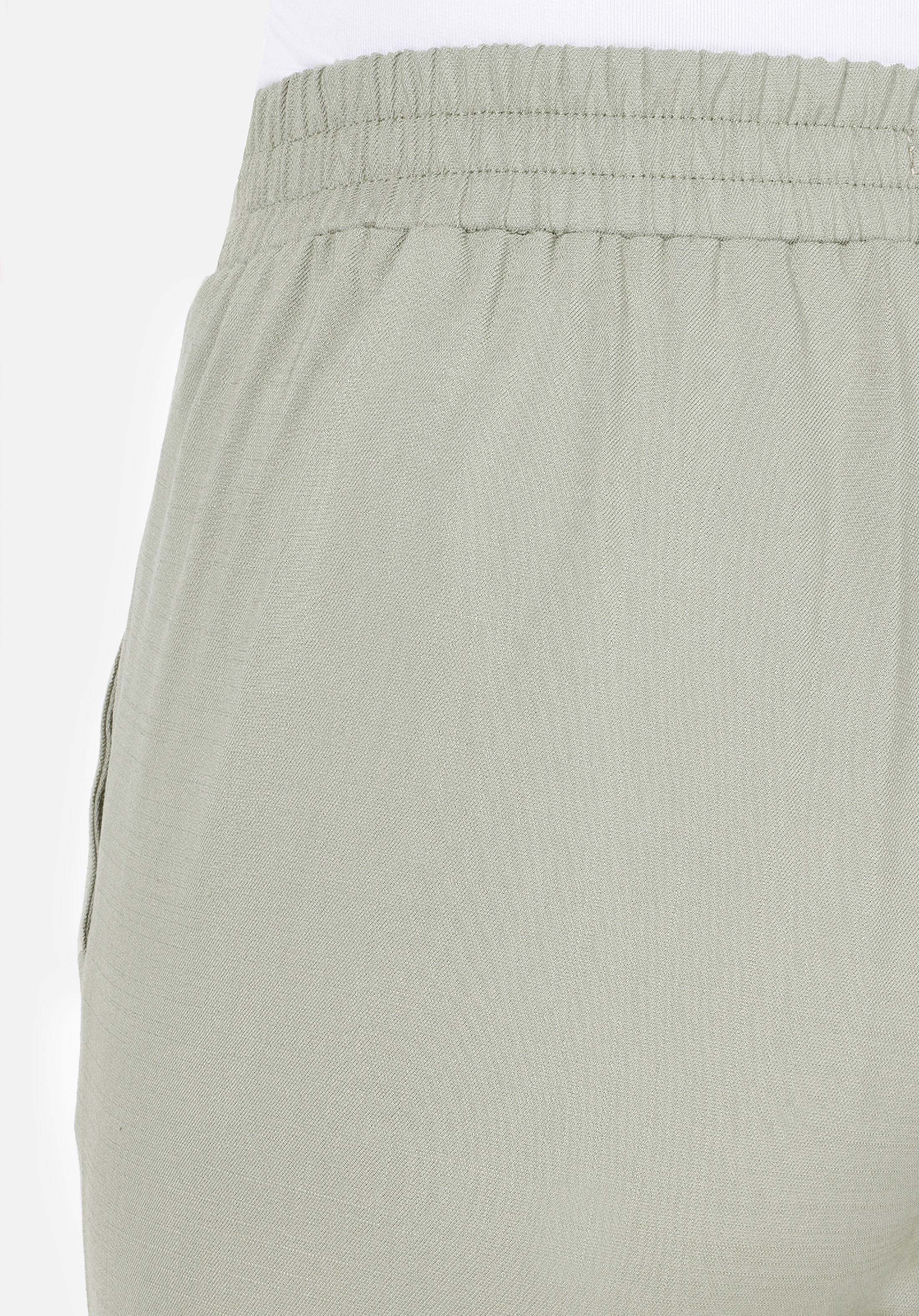 Regular Fit Yüksek Bel Düz Paça Kadın Yeşil  Pantolon