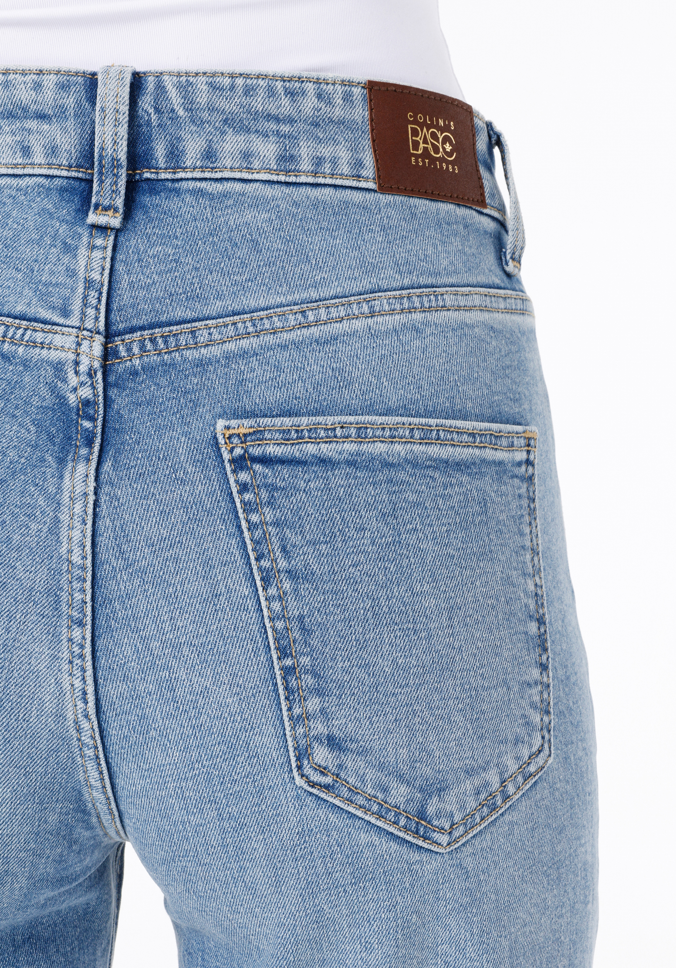 Mom Fit Yüksek Bel Daralan Paça Kadın İndigo Jean Pantolon