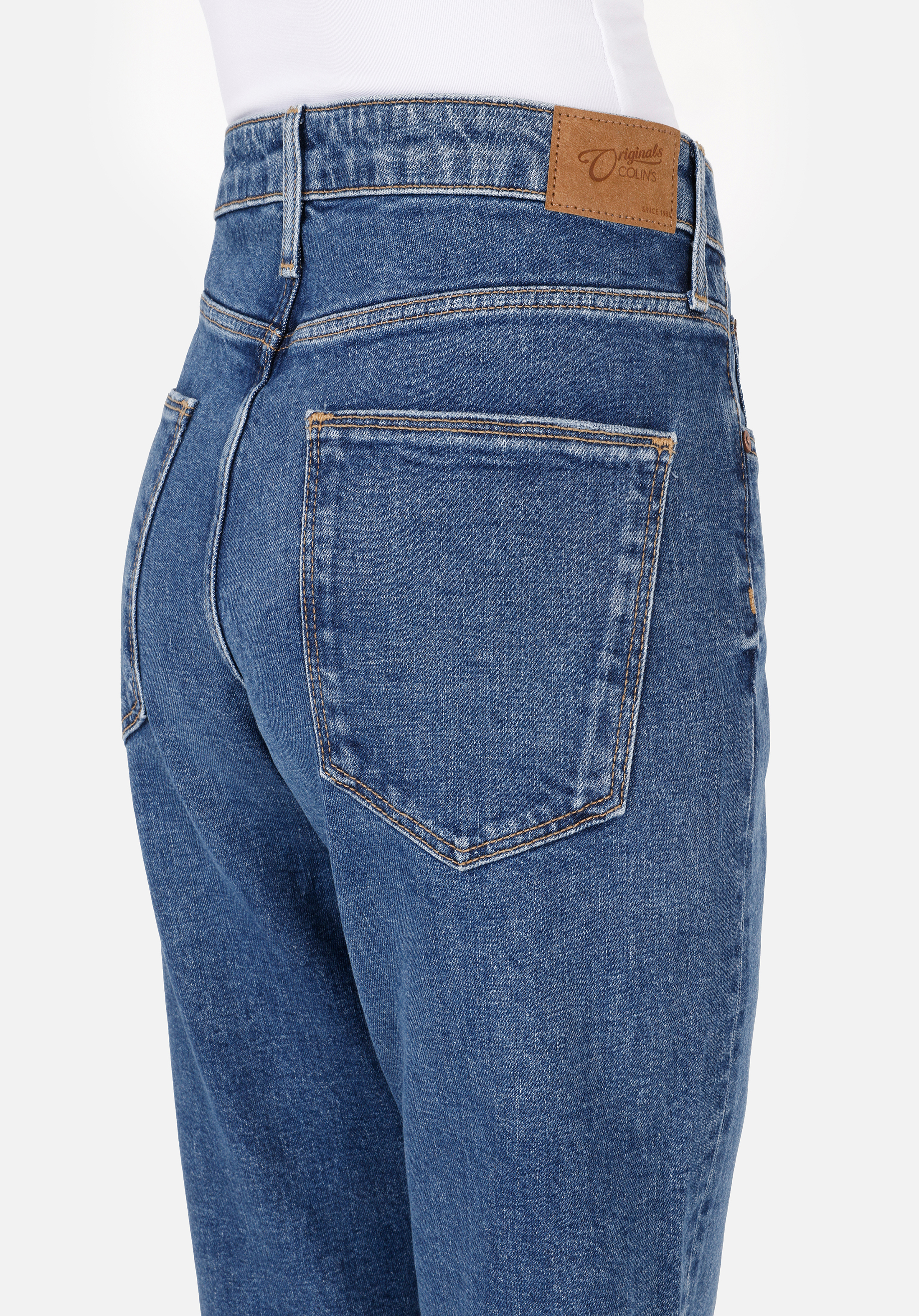 Boyfriend Fit   Kadın İndigo Jean Pantolon