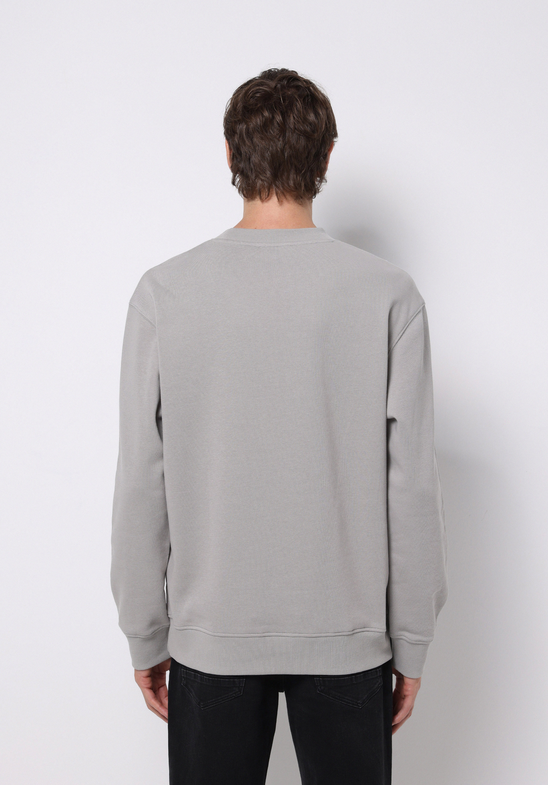 Comfort Fit   Erkek Gri Sweatshirt