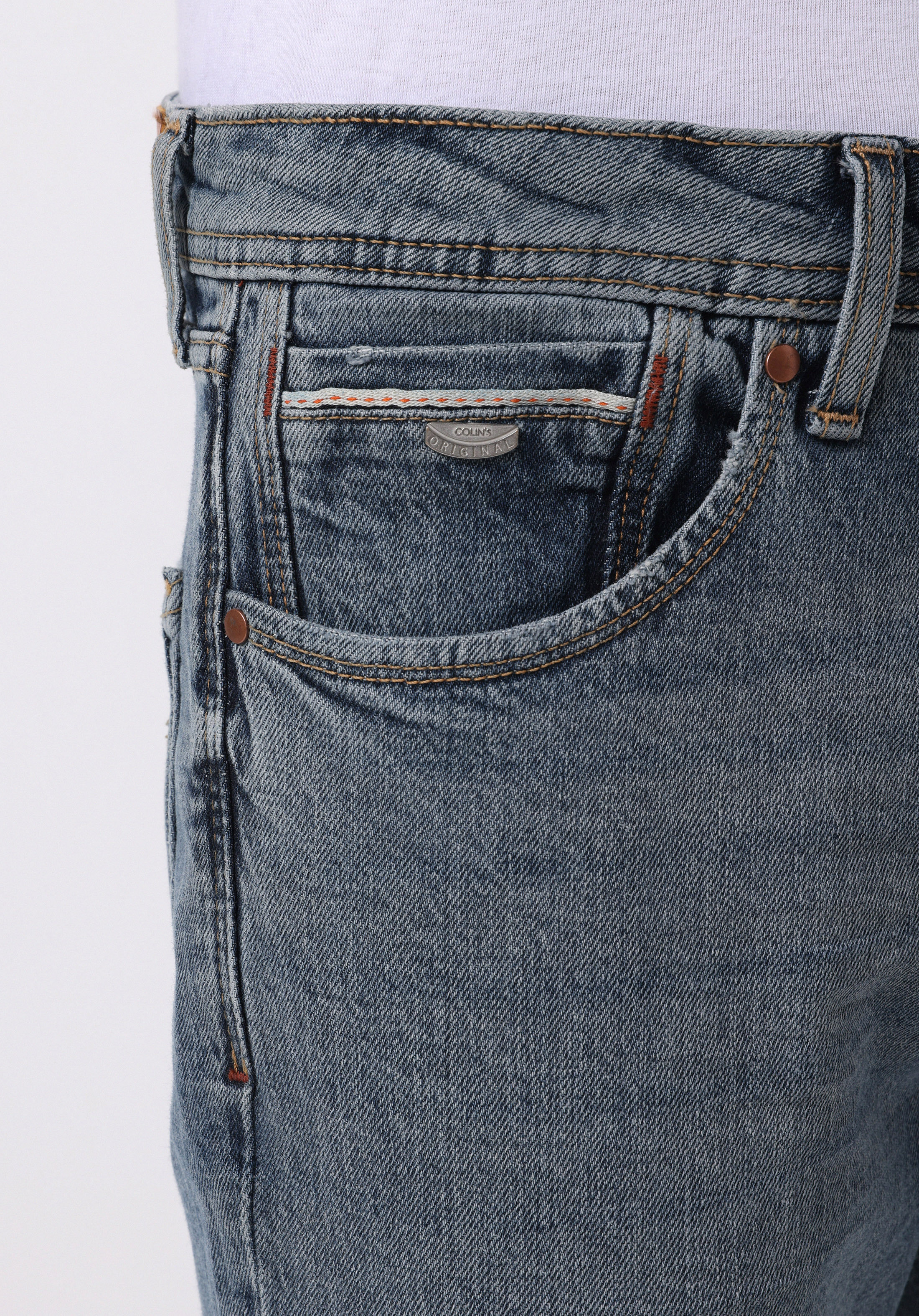 Straight Fit   Erkek İndigo Jean Pantolon