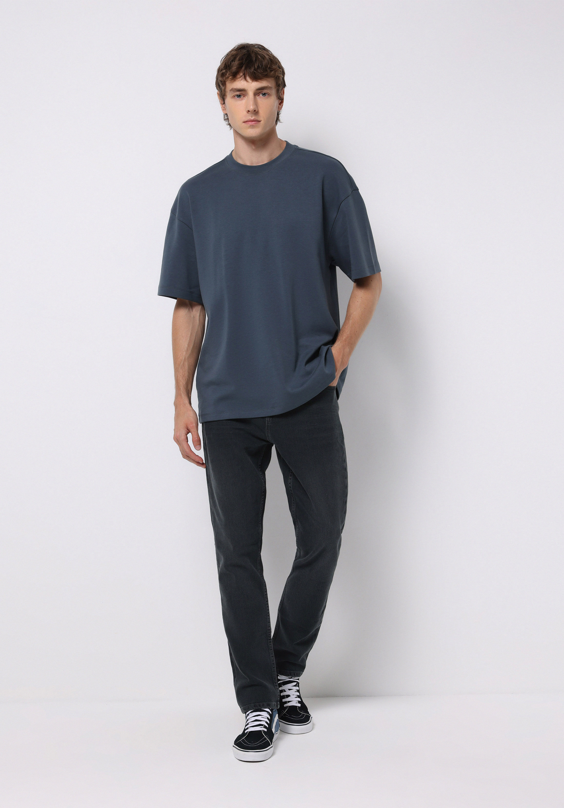 Regular Fit   Erkek Koyu İndigo Jean Pantolon