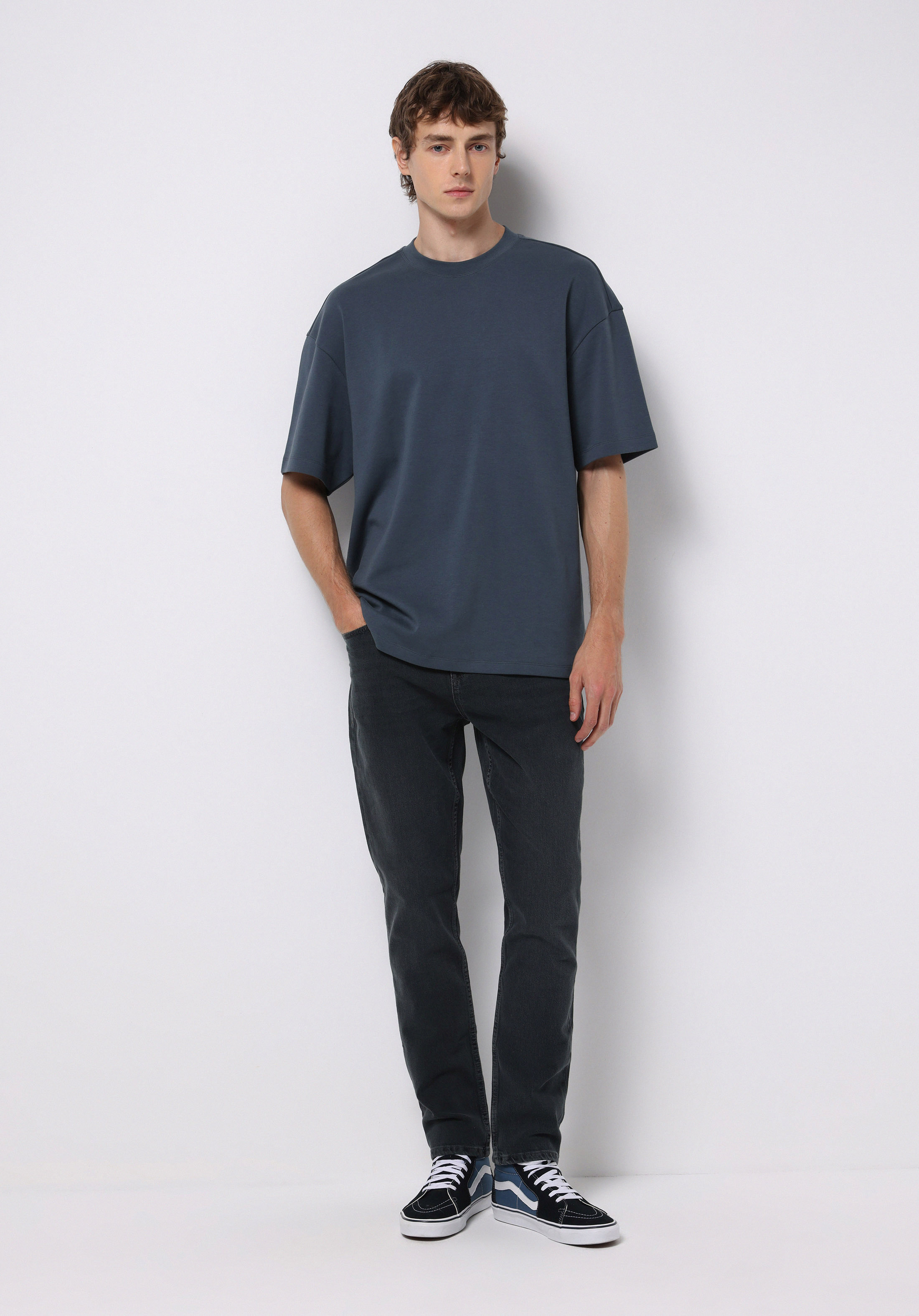 Regular Fit   Erkek Koyu İndigo Jean Pantolon