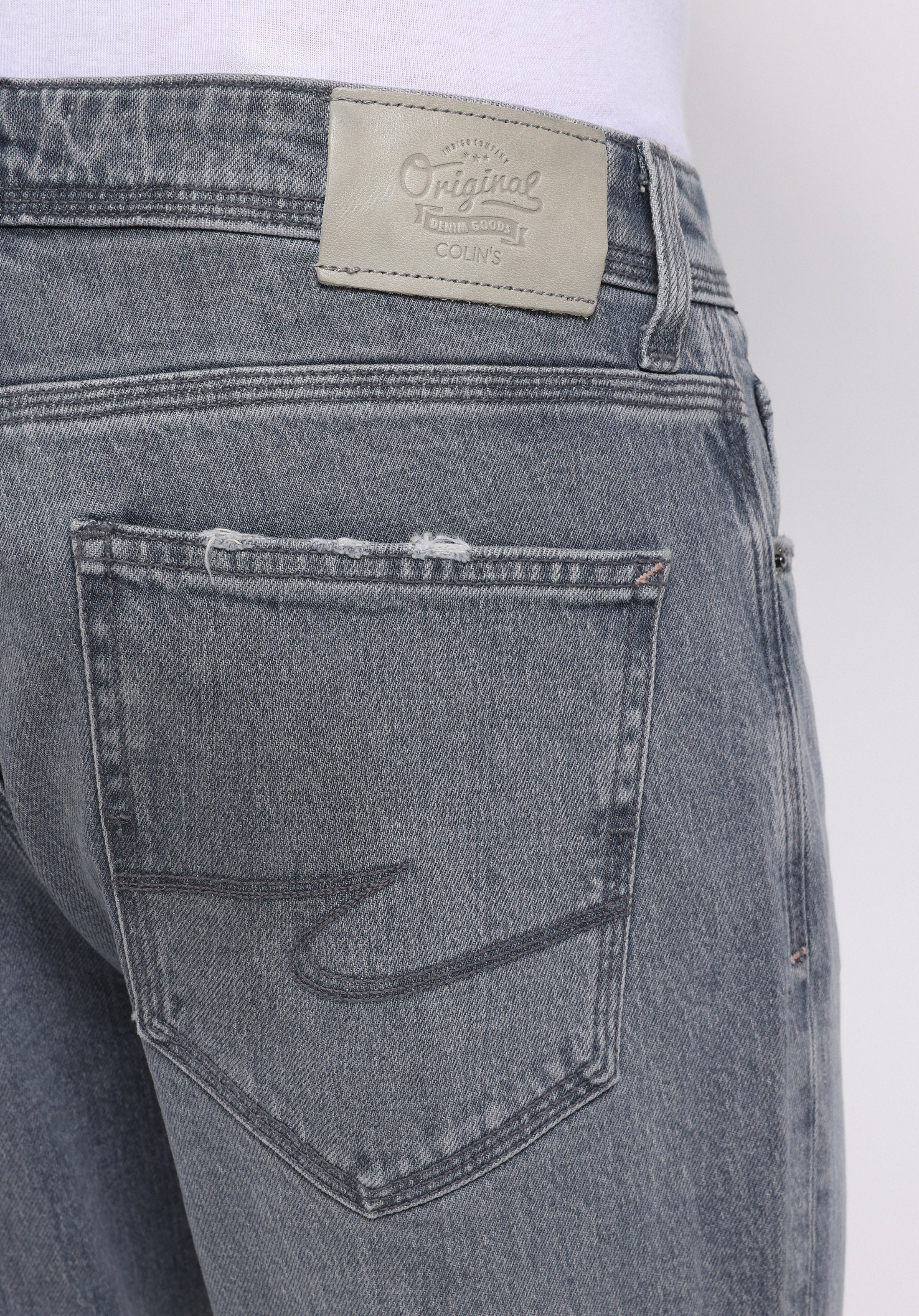 Regular Fit   Erkek Açik İndigo Jean Pantolon