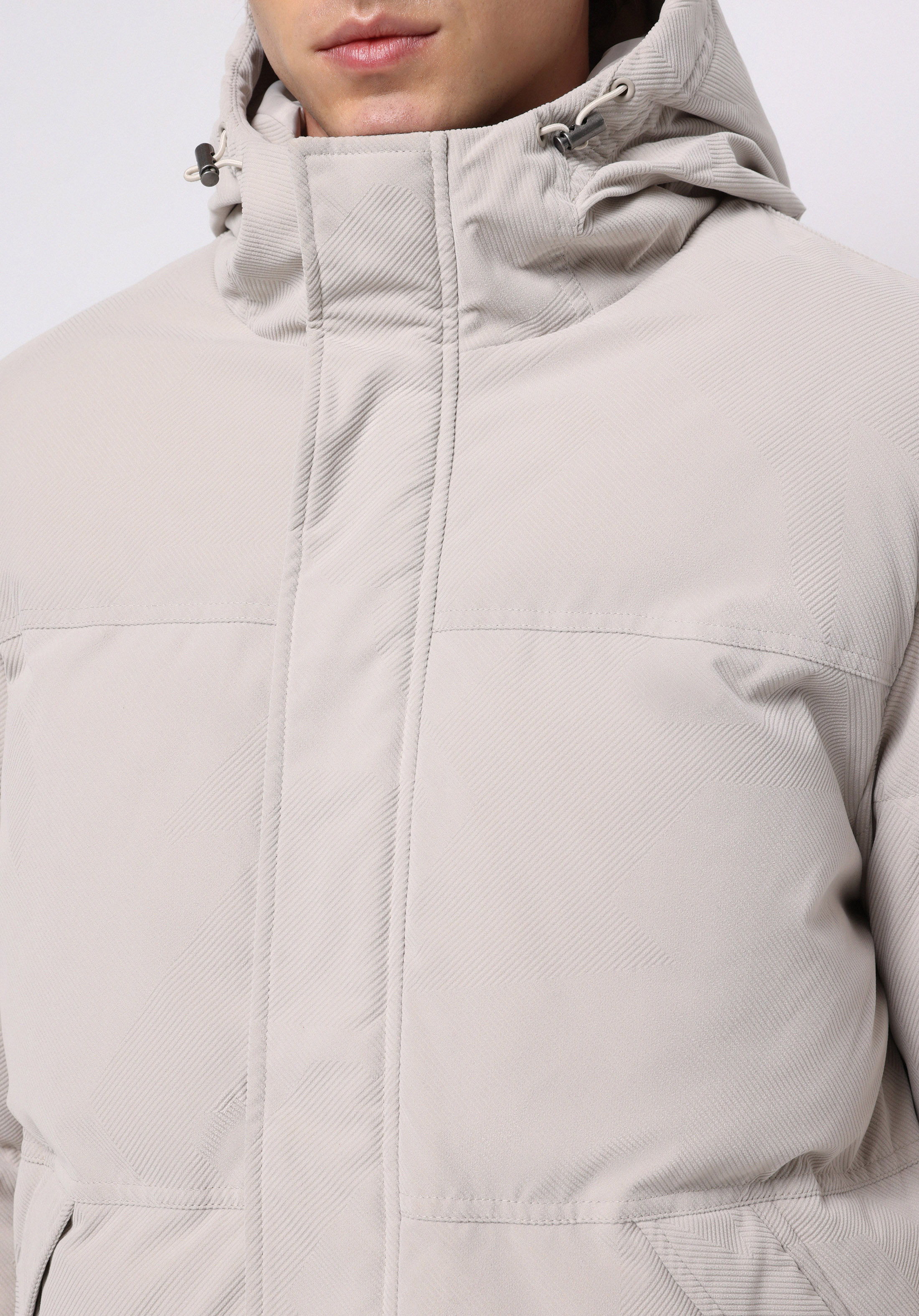 Regular Fit     Erkek Ekru Mont