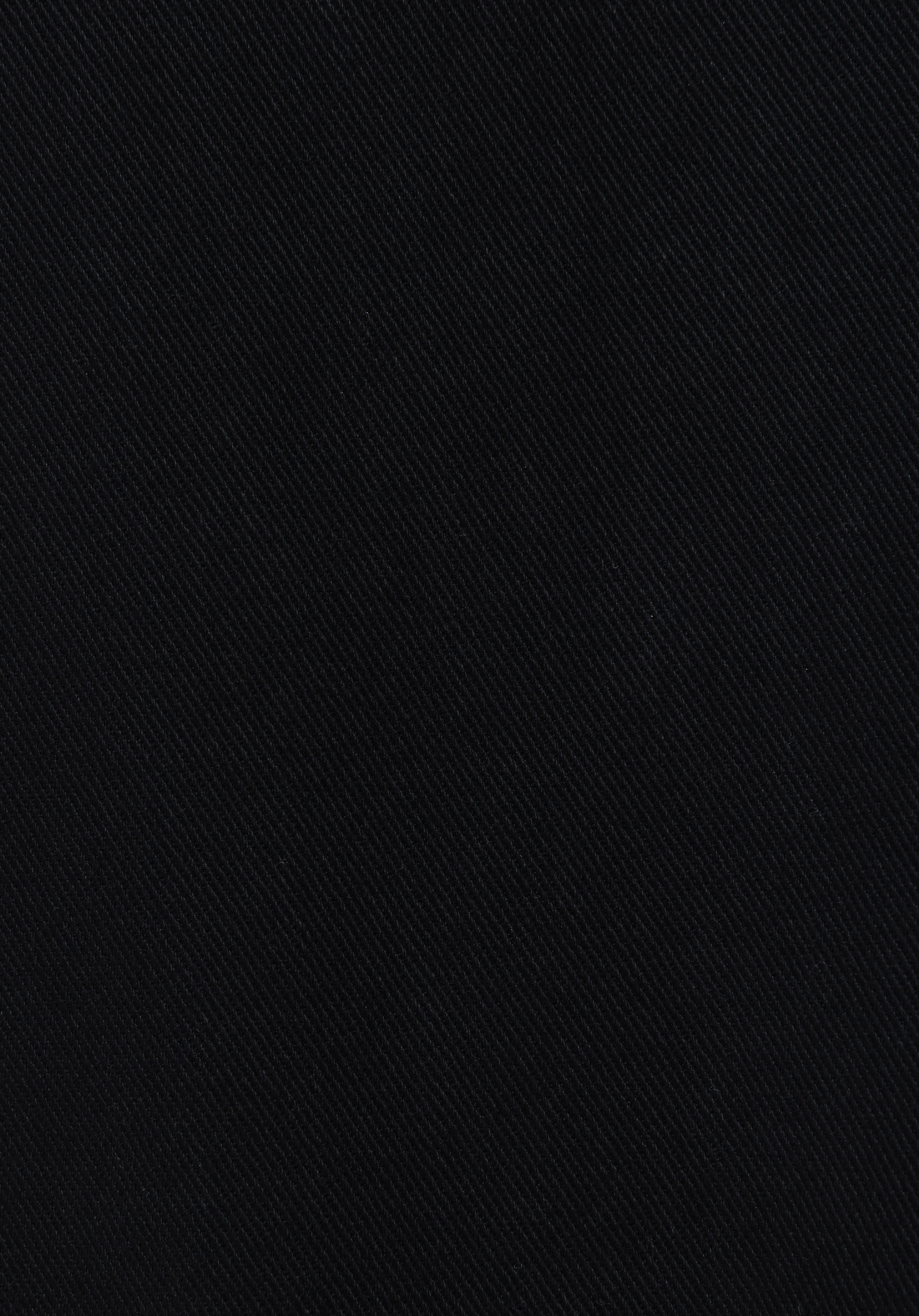 Comfort Fit Shirt Neck Düz Erkek Siyah Shacket