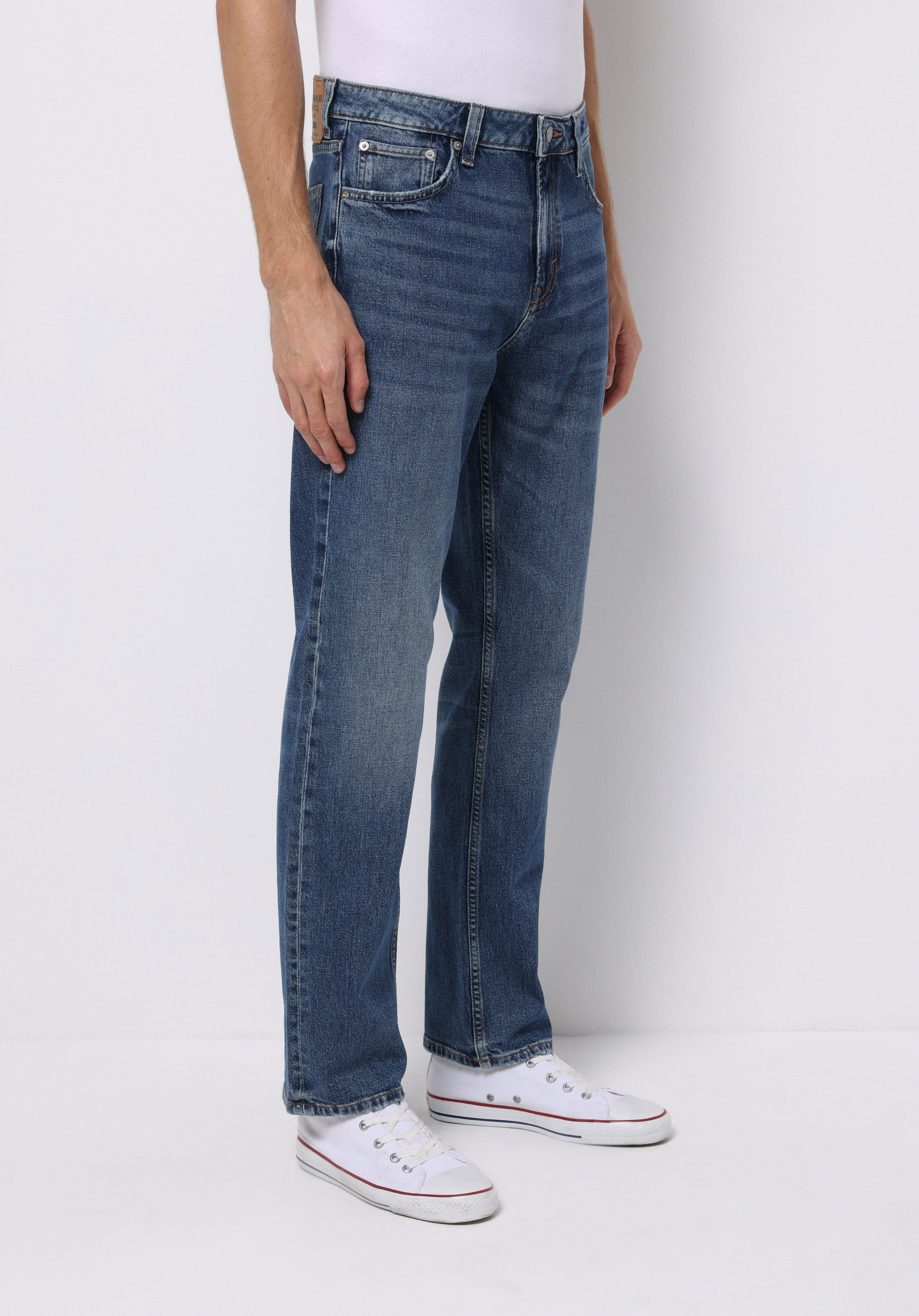 Regular Fit   Erkek İndigo Jean Pantolon