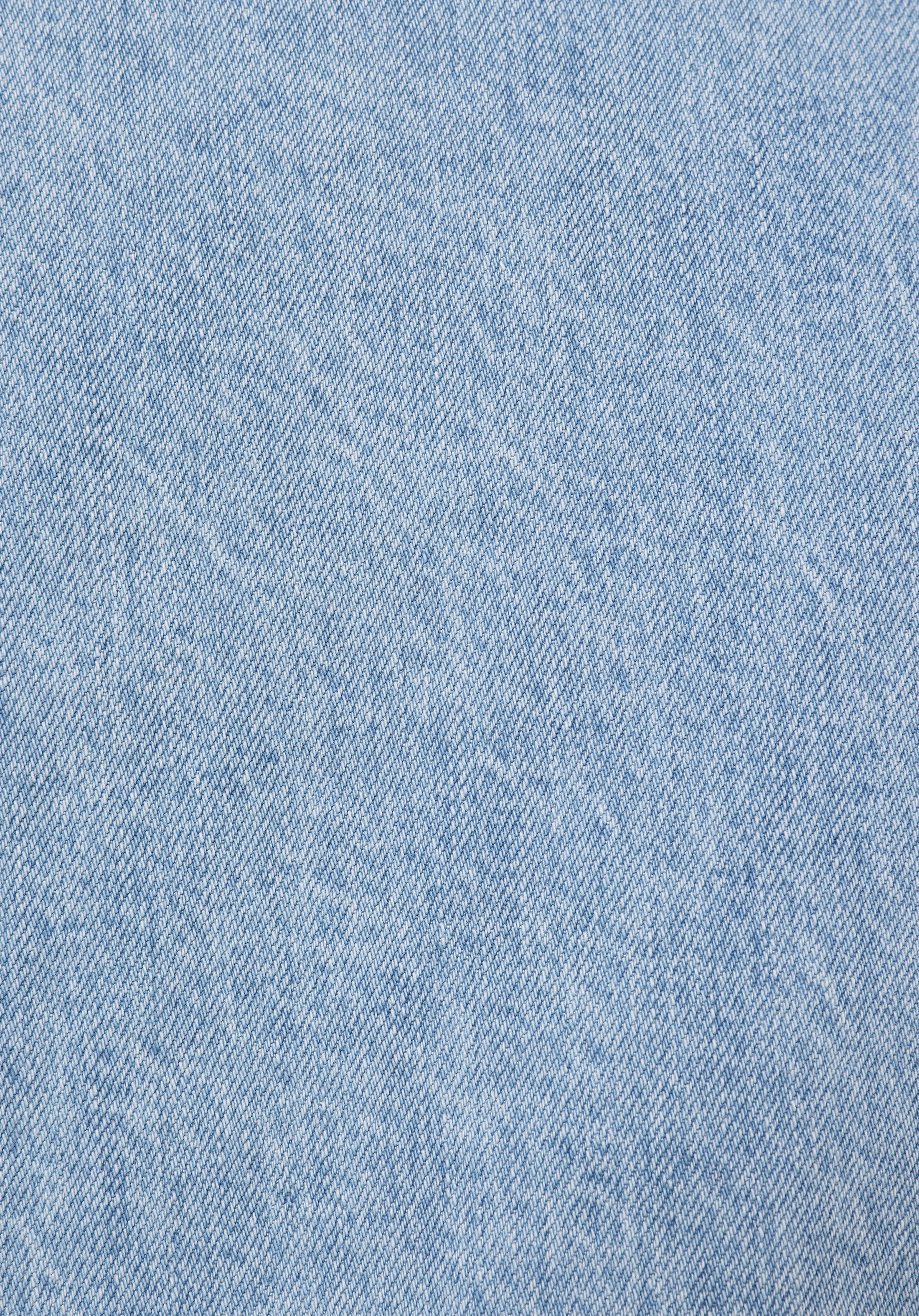 Oversize Fit Fermuarlı Astarsız  Kadın Mavi Ceket