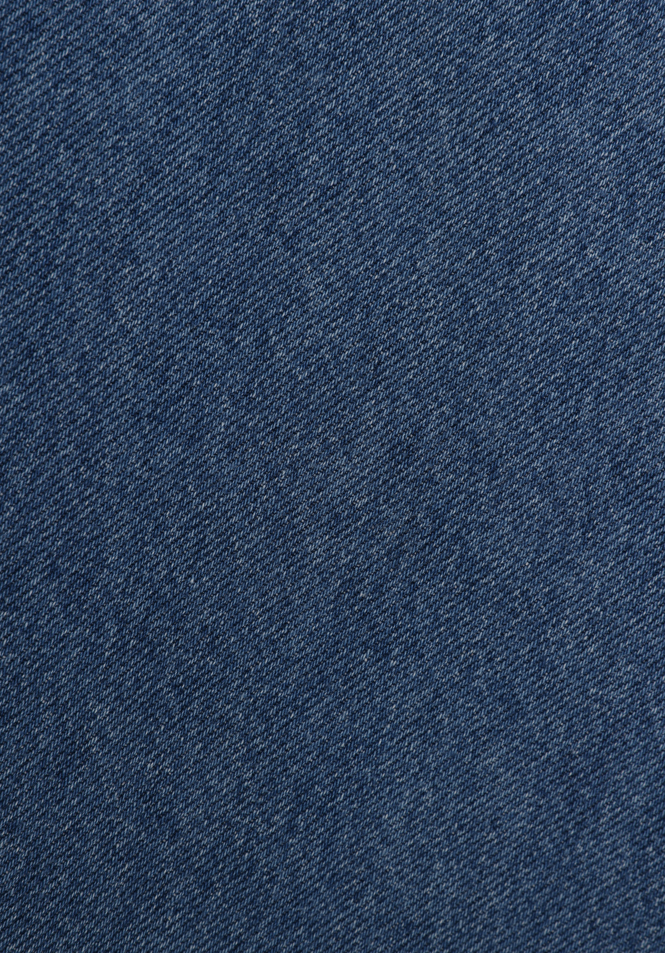 Regular Fit Düz Fermuarlı Kadın Mavi Etek