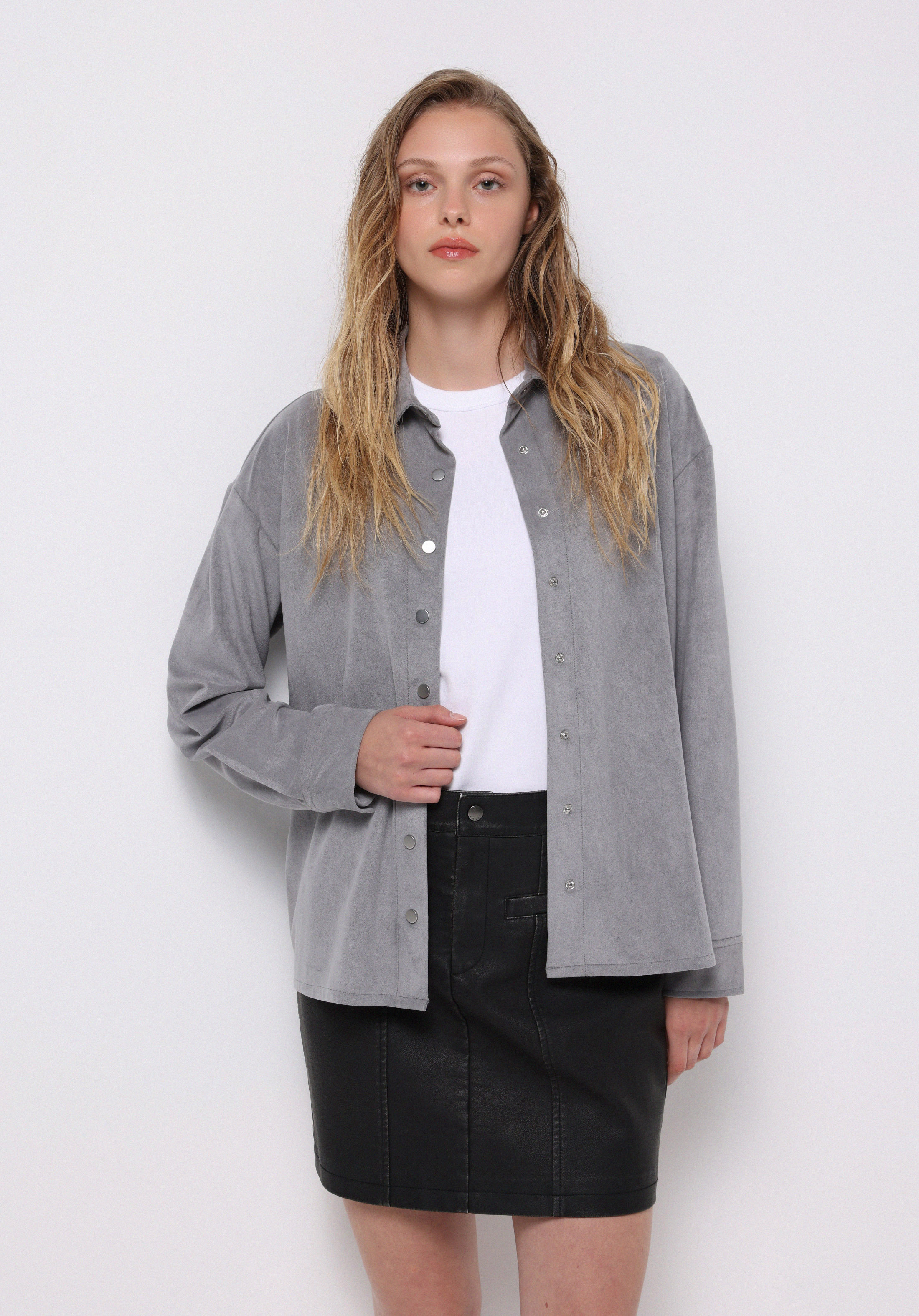 Mini Düz Fermuarlı Kadın Siyah Etek