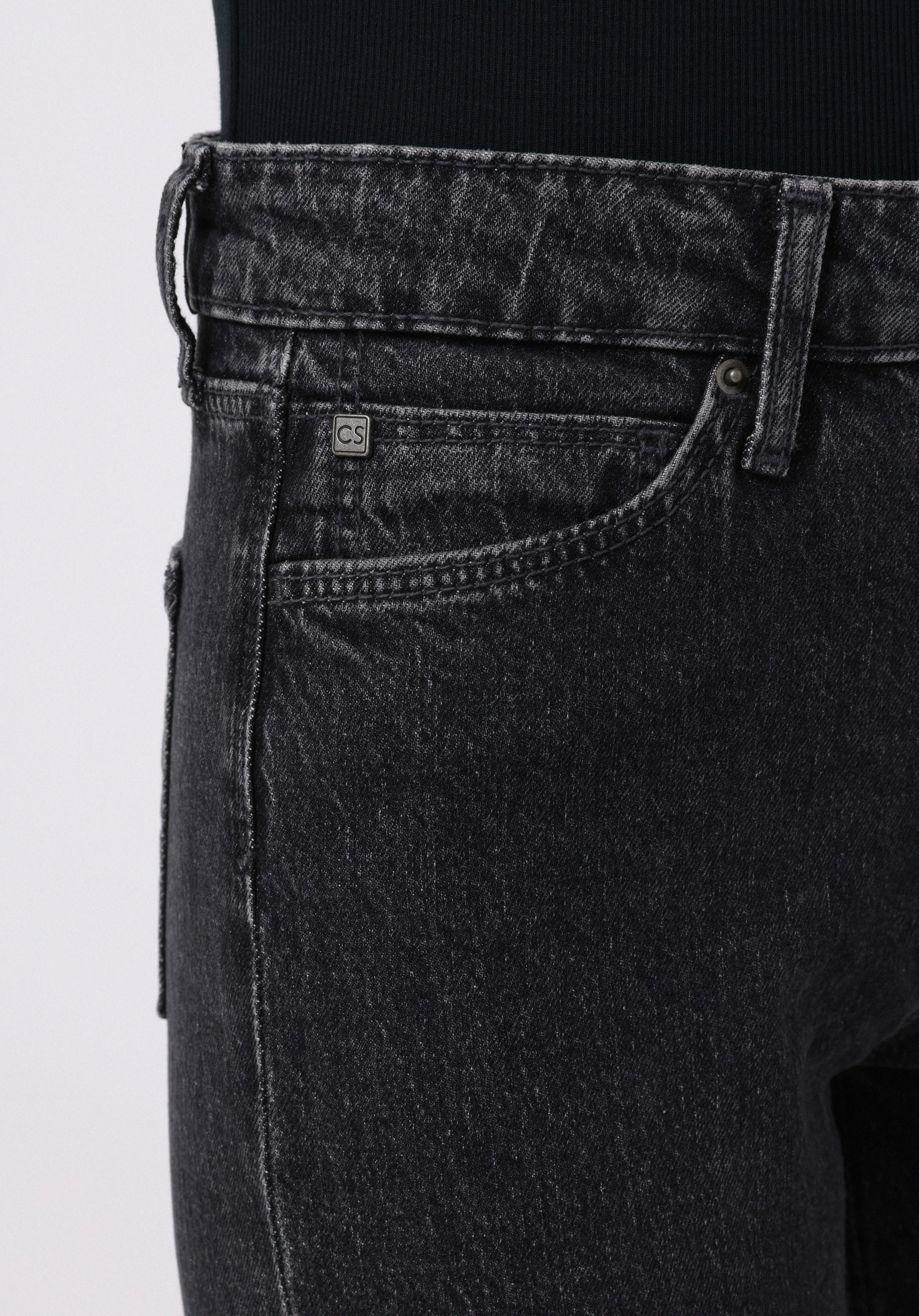 Regular Fit   Kadın Siyah Jean Pantolon