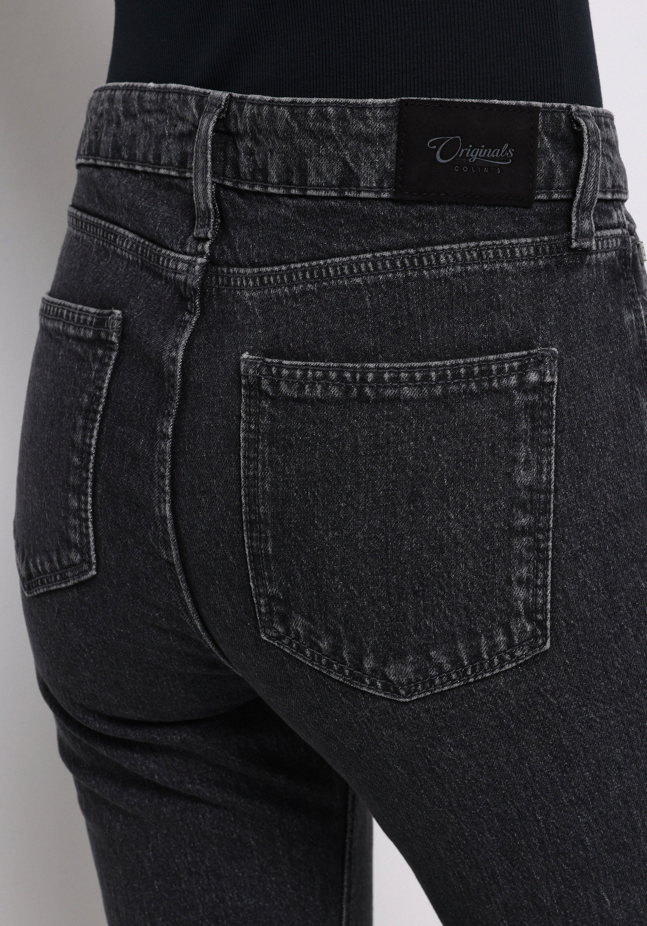 Regular Fit   Kadın Siyah Jean Pantolon