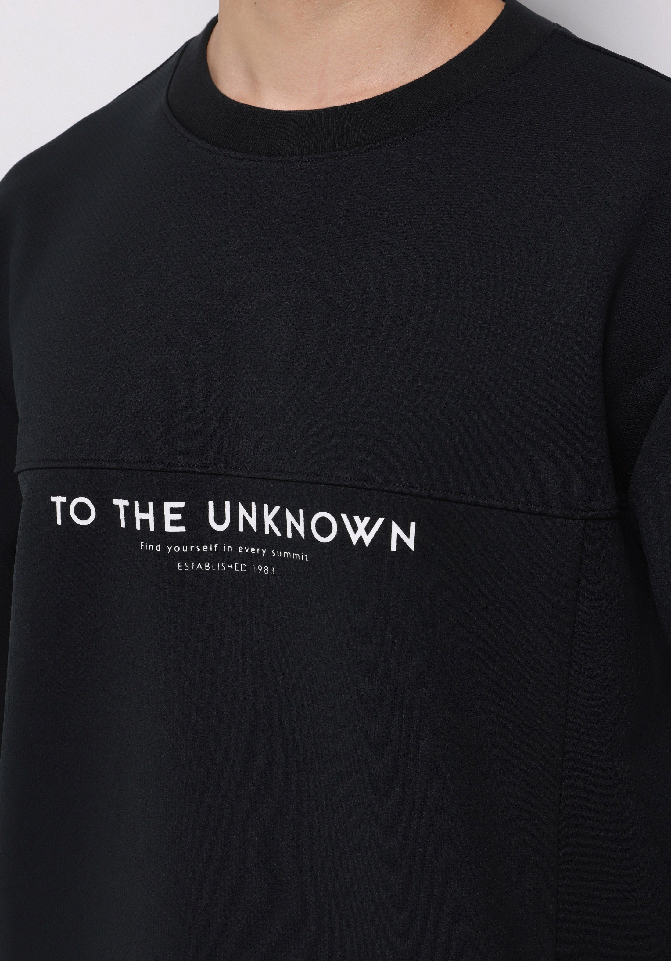 Comfort Fit   Erkek Siyah Sweatshirt