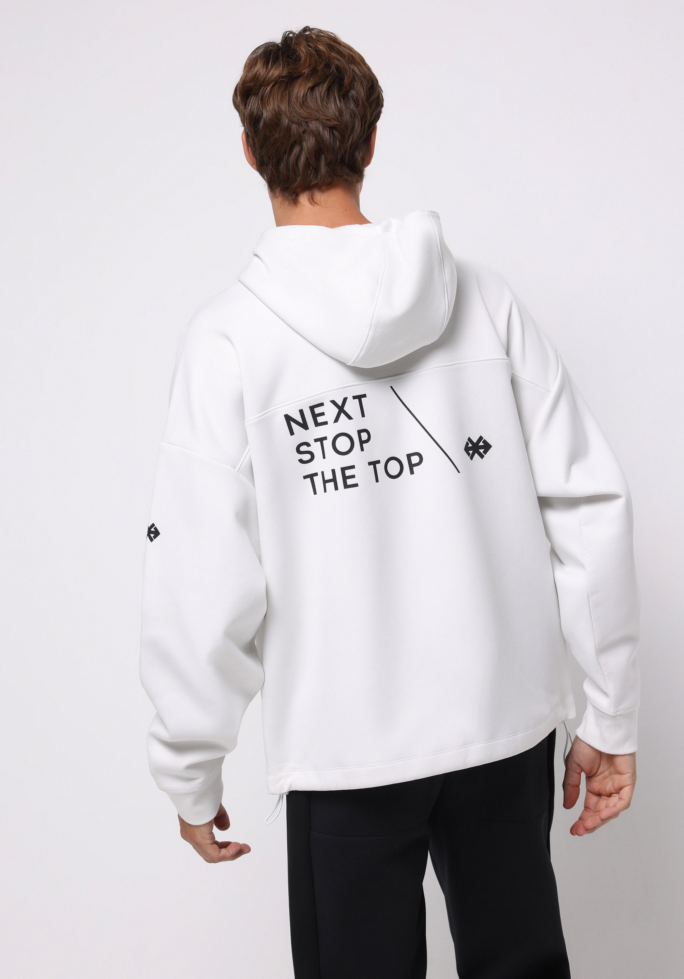 Oversize Fit   Erkek Beyaz Sweatshirt