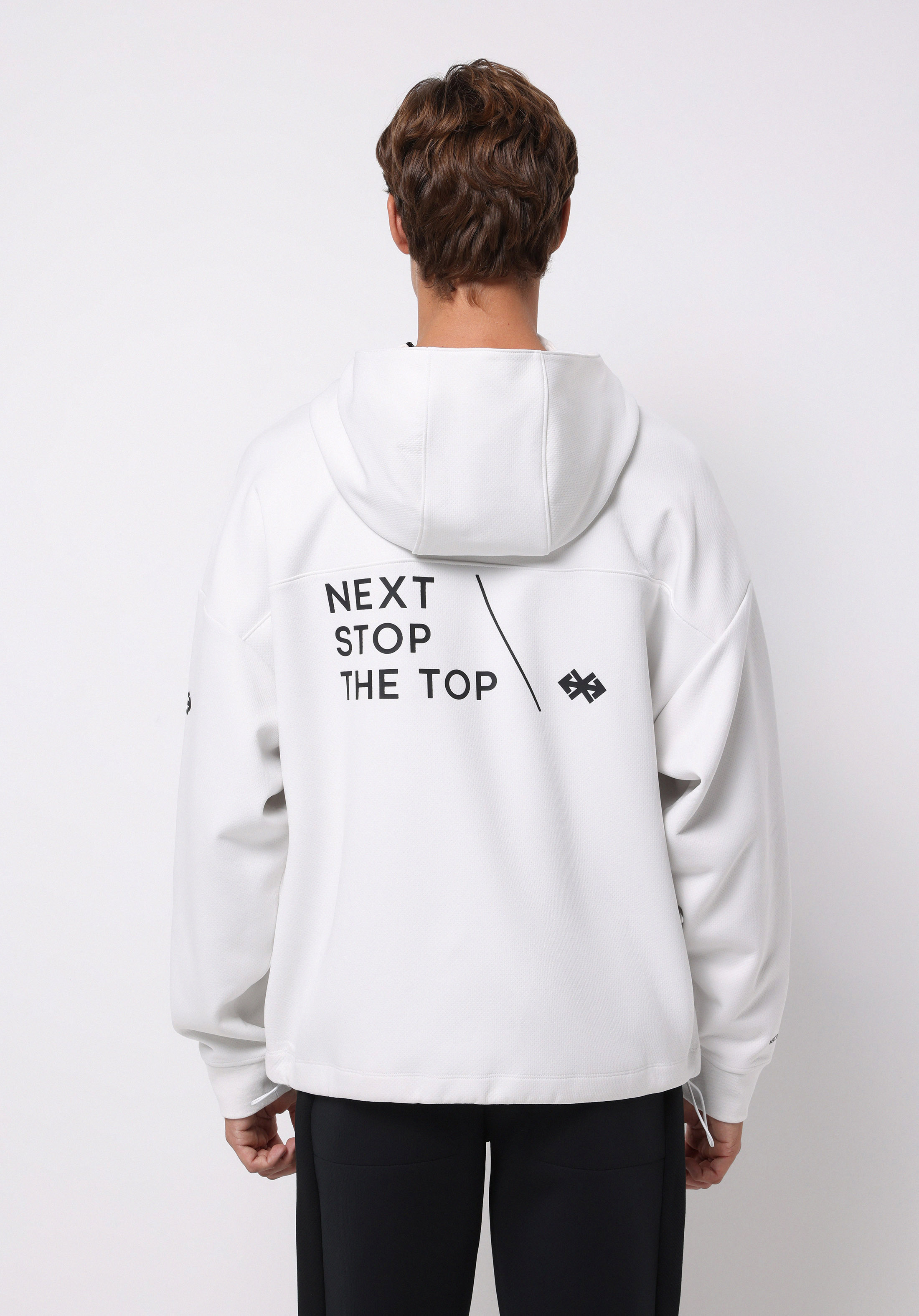 Oversize Fit   Erkek Beyaz Sweatshirt