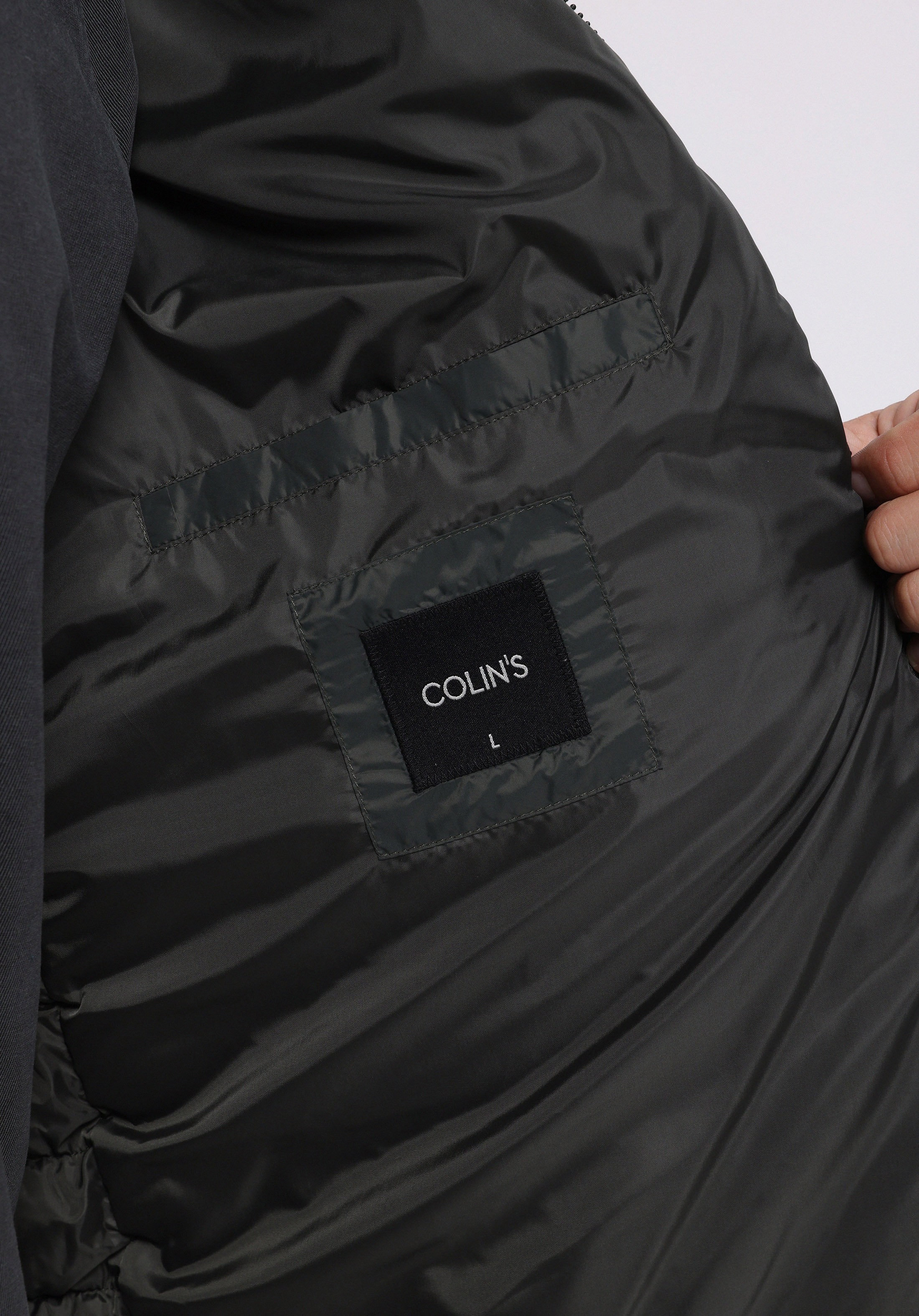 Slim Fit     Erkek Yeşil Mont