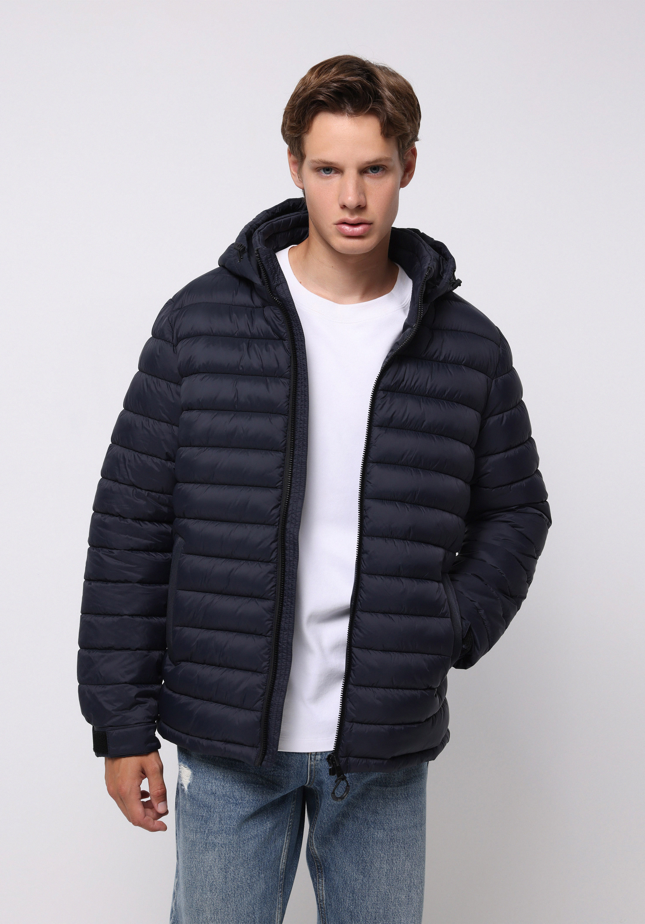 Slim Fit     Erkek Lacivert Mont