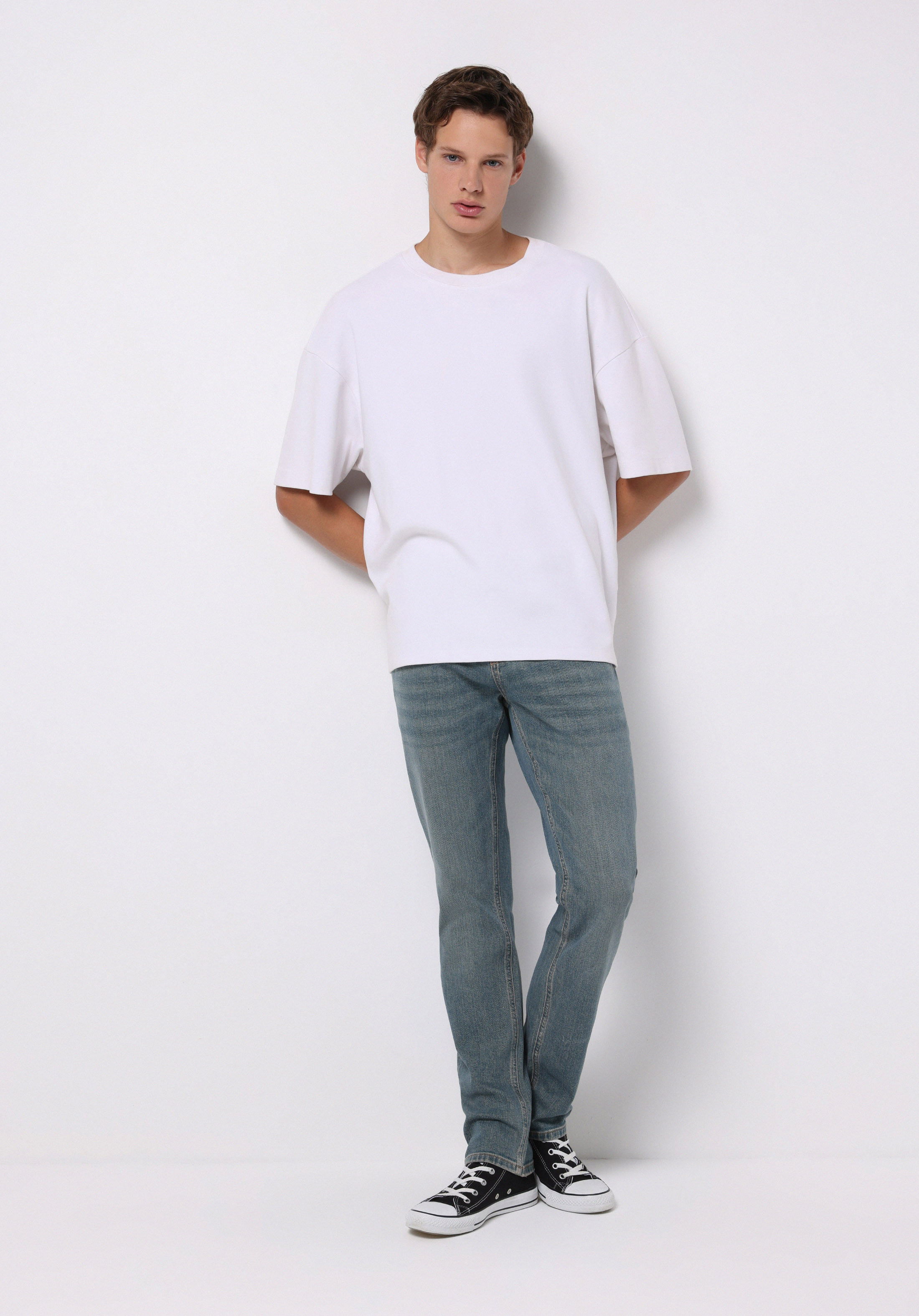 Straight Fit   Erkek İndigo Jean Pantolon