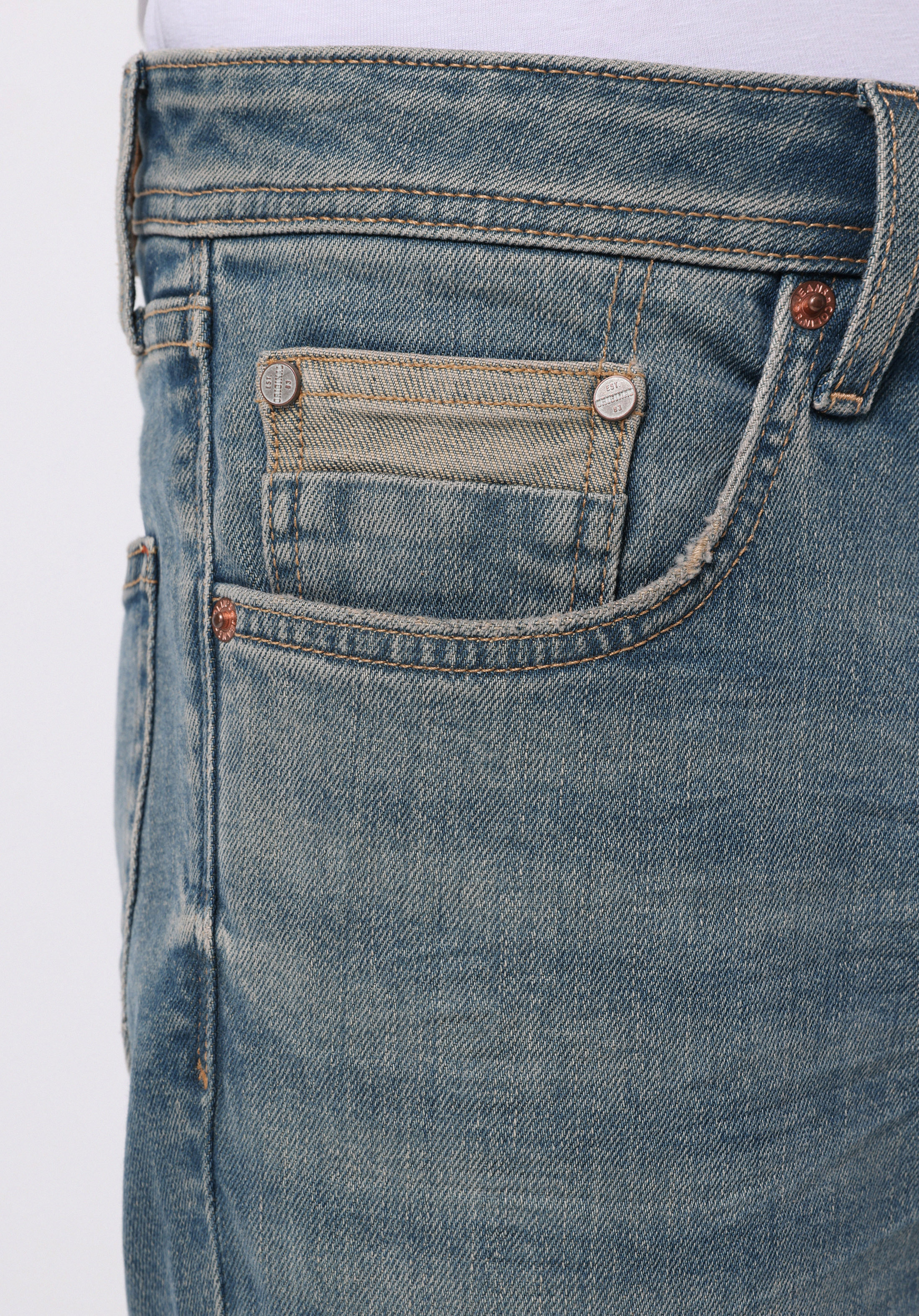 Straight Fit   Erkek İndigo Jean Pantolon