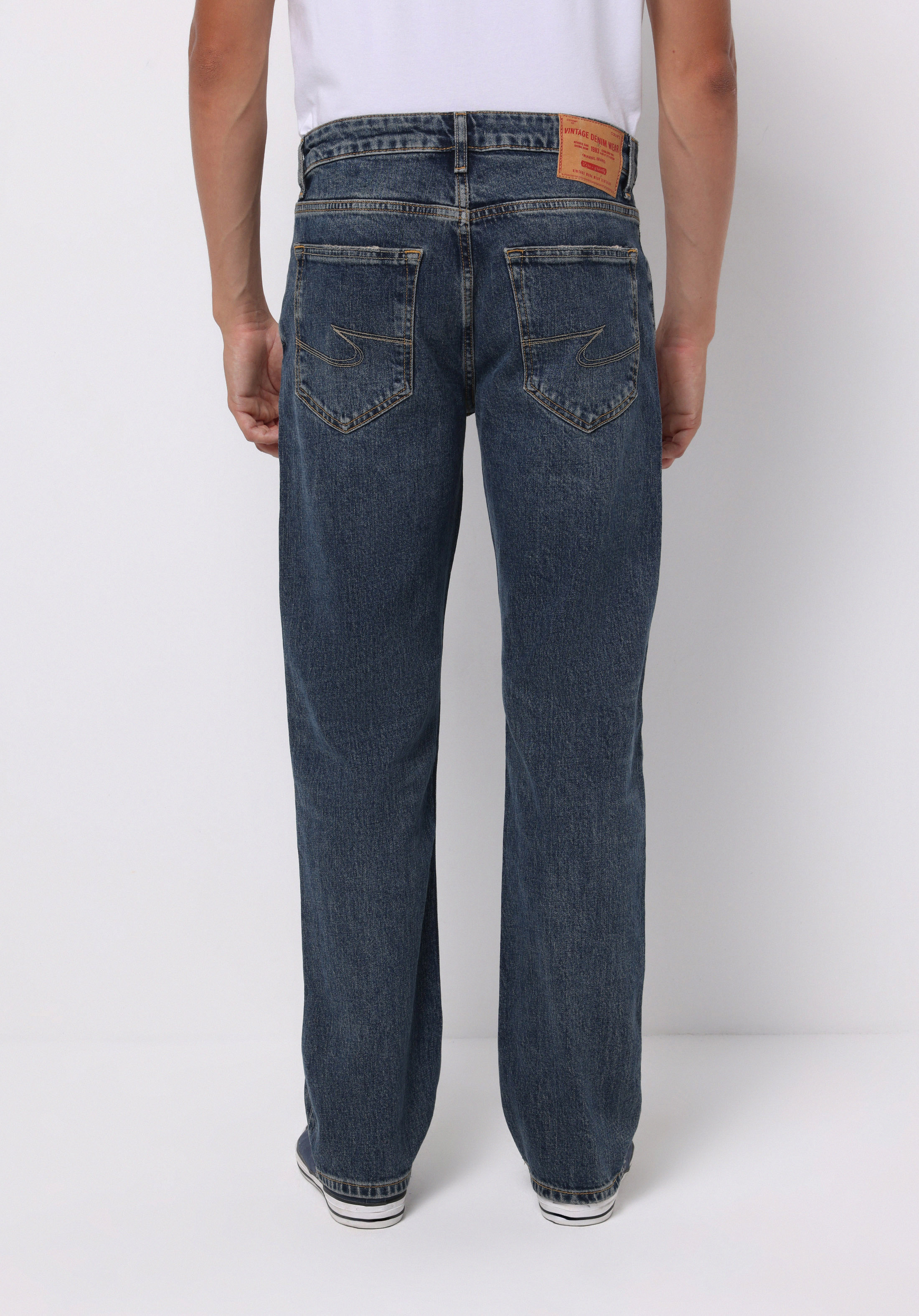 Regular Fit   Erkek İndigo Jean Pantolon