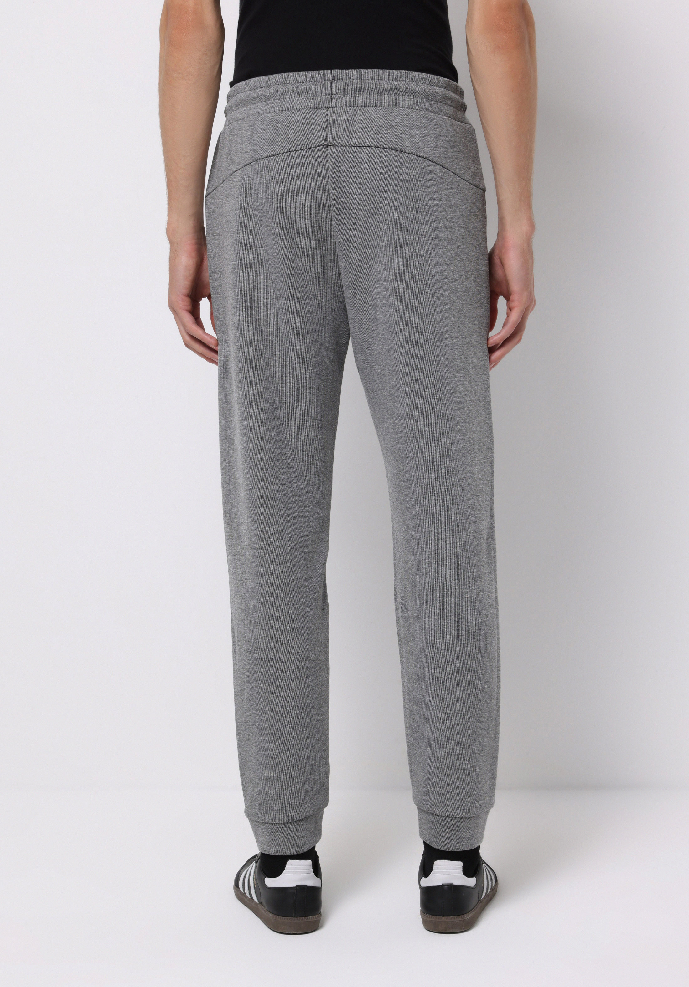 Regular Fit Orta Bel Düz Erkek Antrasit Eşofman Altı